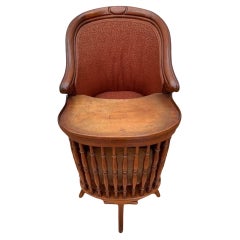 Antique Dutch Children’s High Chair with Chamber Pot