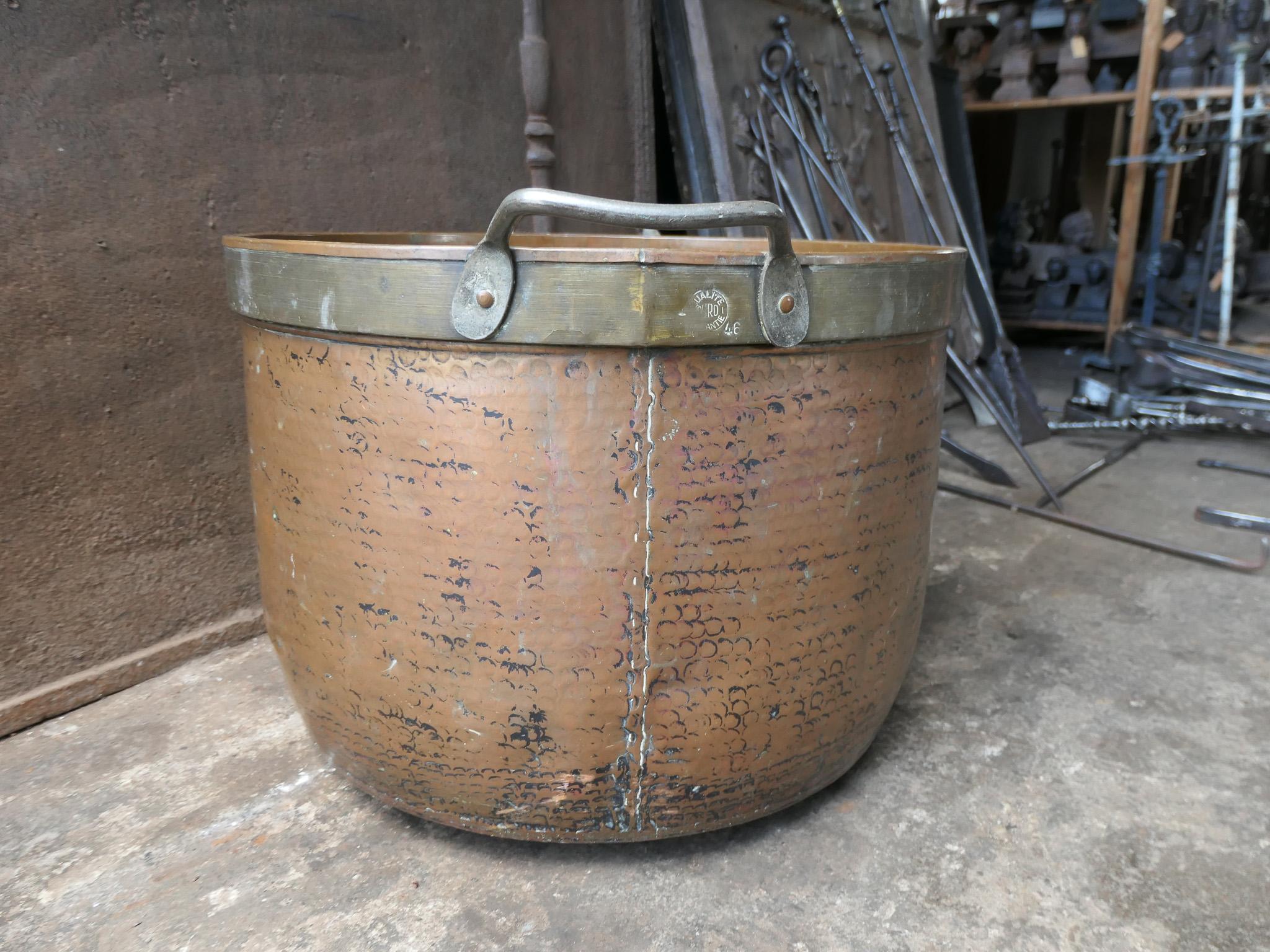 Antique Dutch Copper Log Holder, 18th-19th Century 6