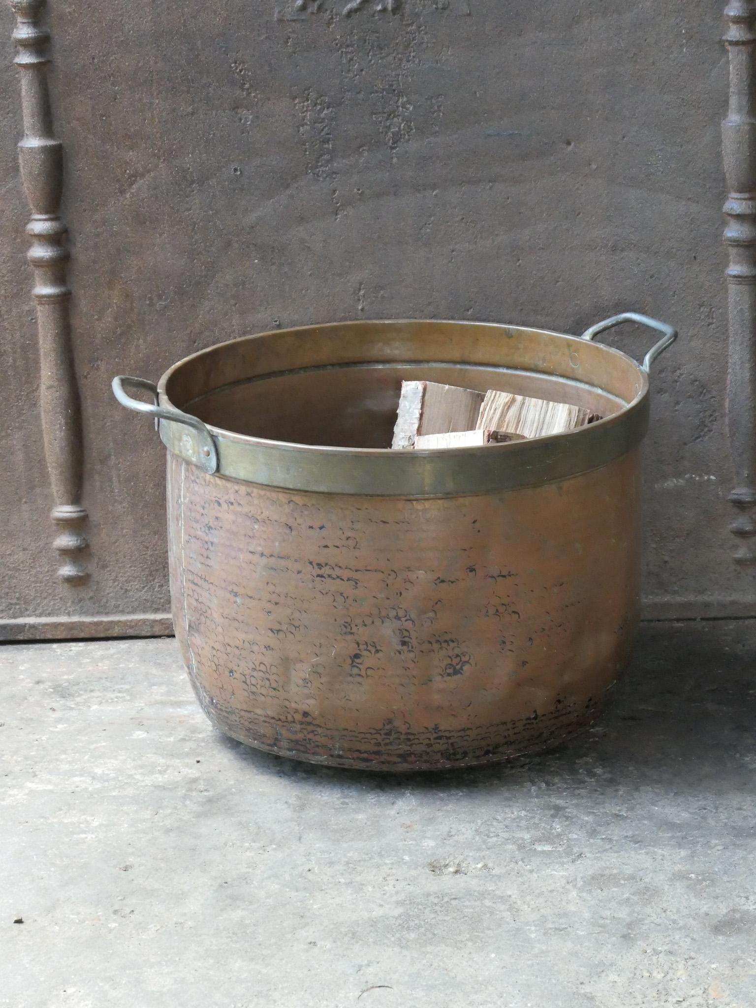 Antique Dutch Copper Log Holder, 18th-19th Century 11
