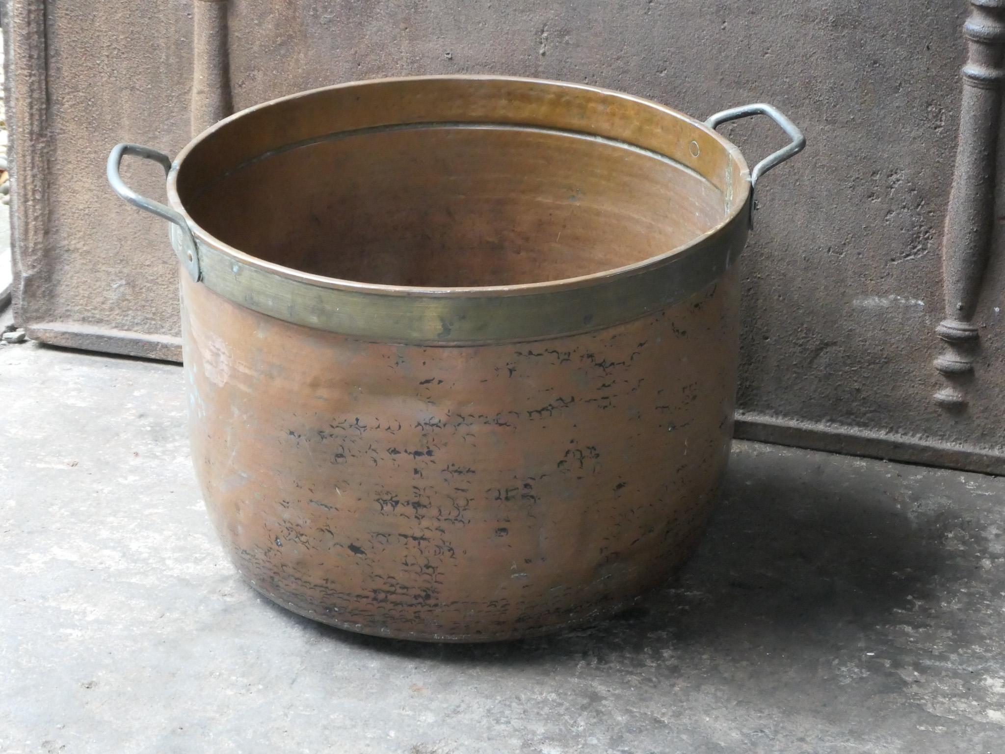 Antique Dutch Copper Log Holder, 18th-19th Century 1