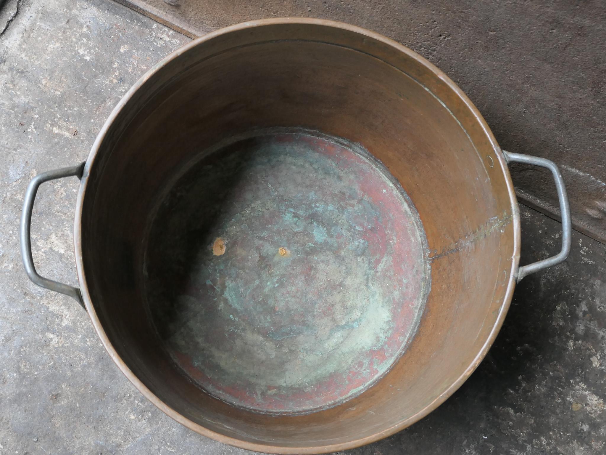 Antique Dutch Copper Log Holder, 18th-19th Century 2