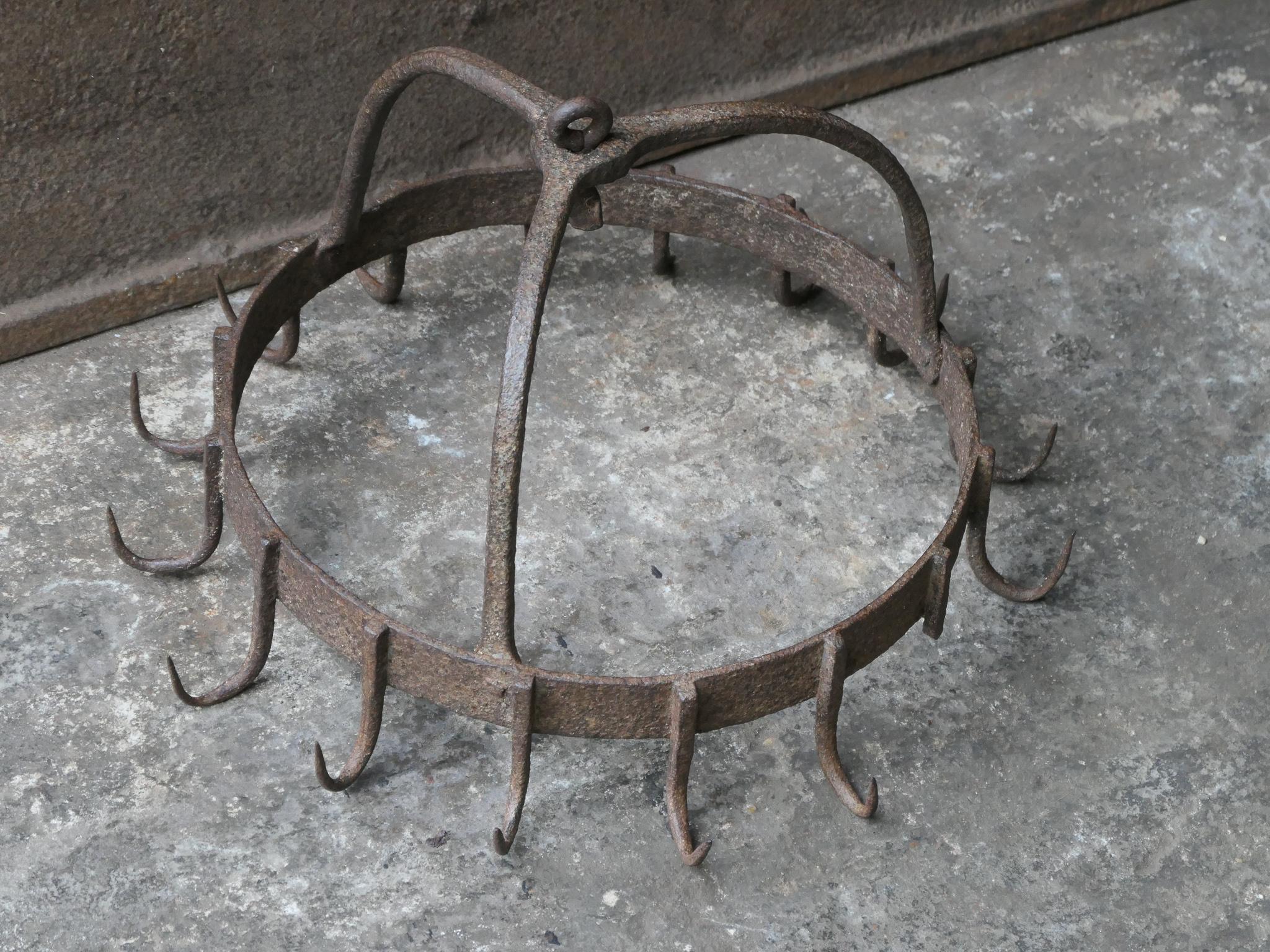 Forged Antique French Game Rack, 18th Century For Sale