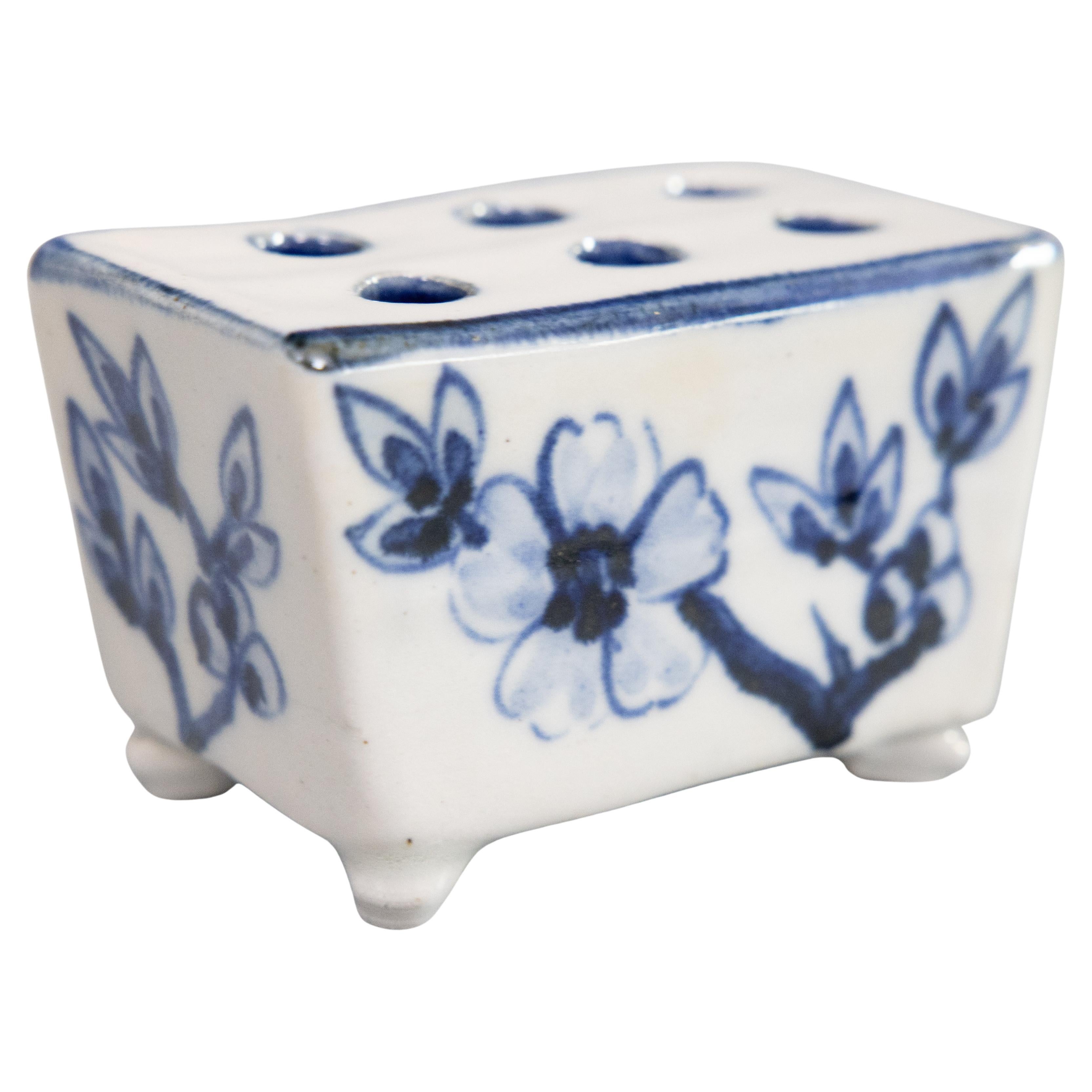 Antico vaso olandese Delft Faience Flower Brick, circa 1900 in vendita