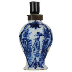 Antique Dutch Delft or German Vase Faience or Delftware Delft Blue, 17/18th C