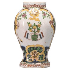 Vase néerlandais ancien de Delft, Apples of Orange, 18/19e siècle