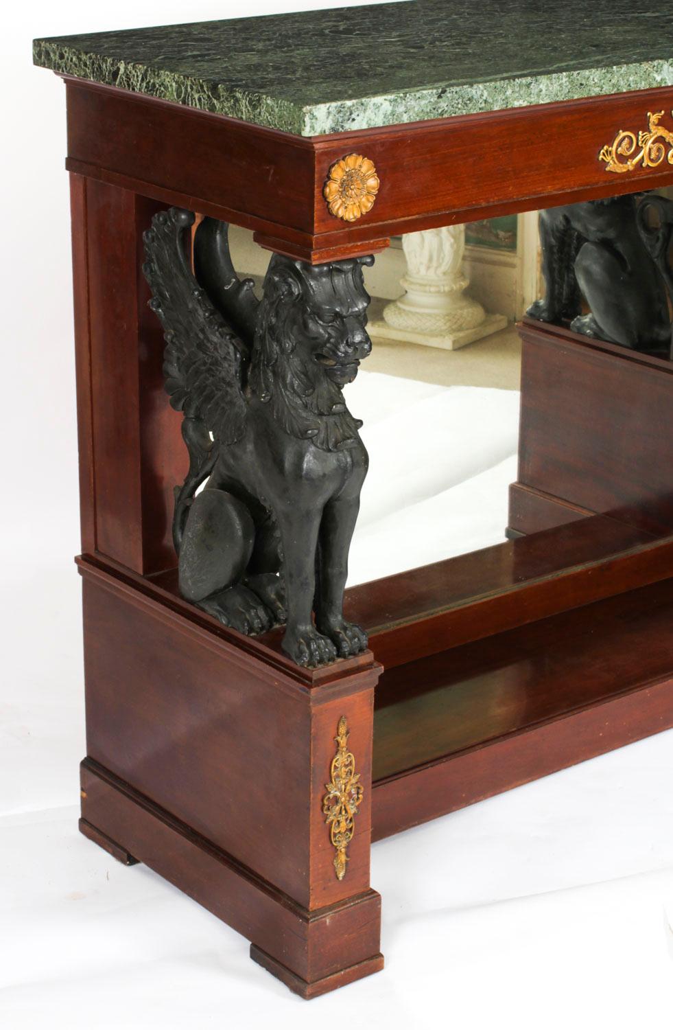 Antique Dutch Empire Ormolu Mounted Console Table Pander & Zonen 19th Century 9