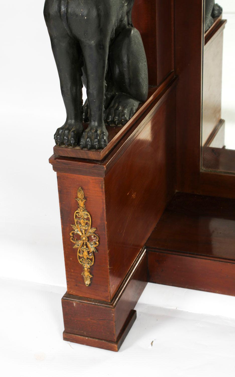 Antique Dutch Empire Ormolu Mounted Console Table Pander & Zonen 19th Century 4