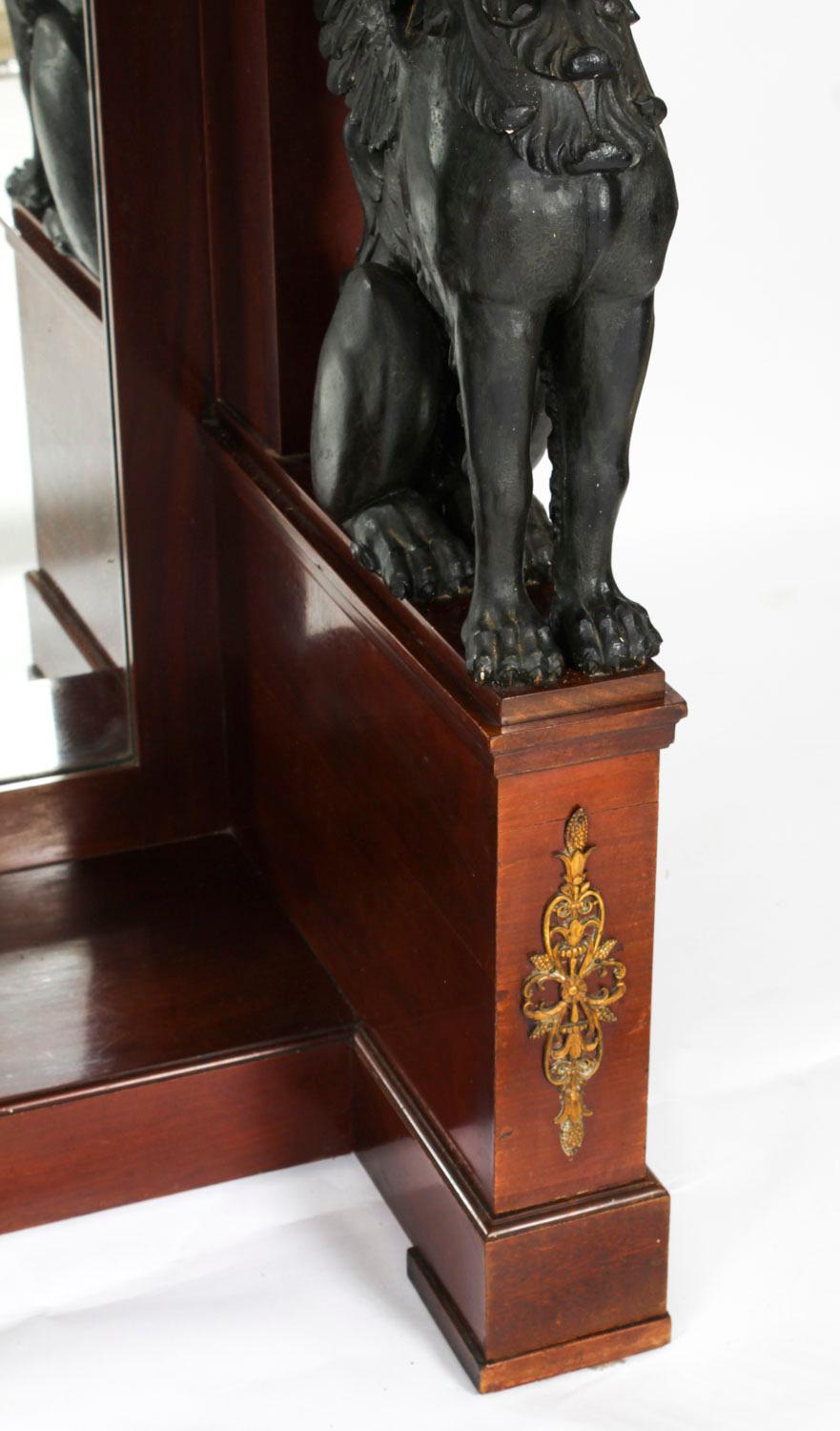 Antique Dutch Empire Ormolu Mounted Console Table Pander & Zonen 19th Century 5