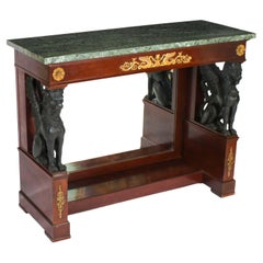 Antique Dutch Empire Ormolu Mounted Console Table Pander & Zonen 19th Century