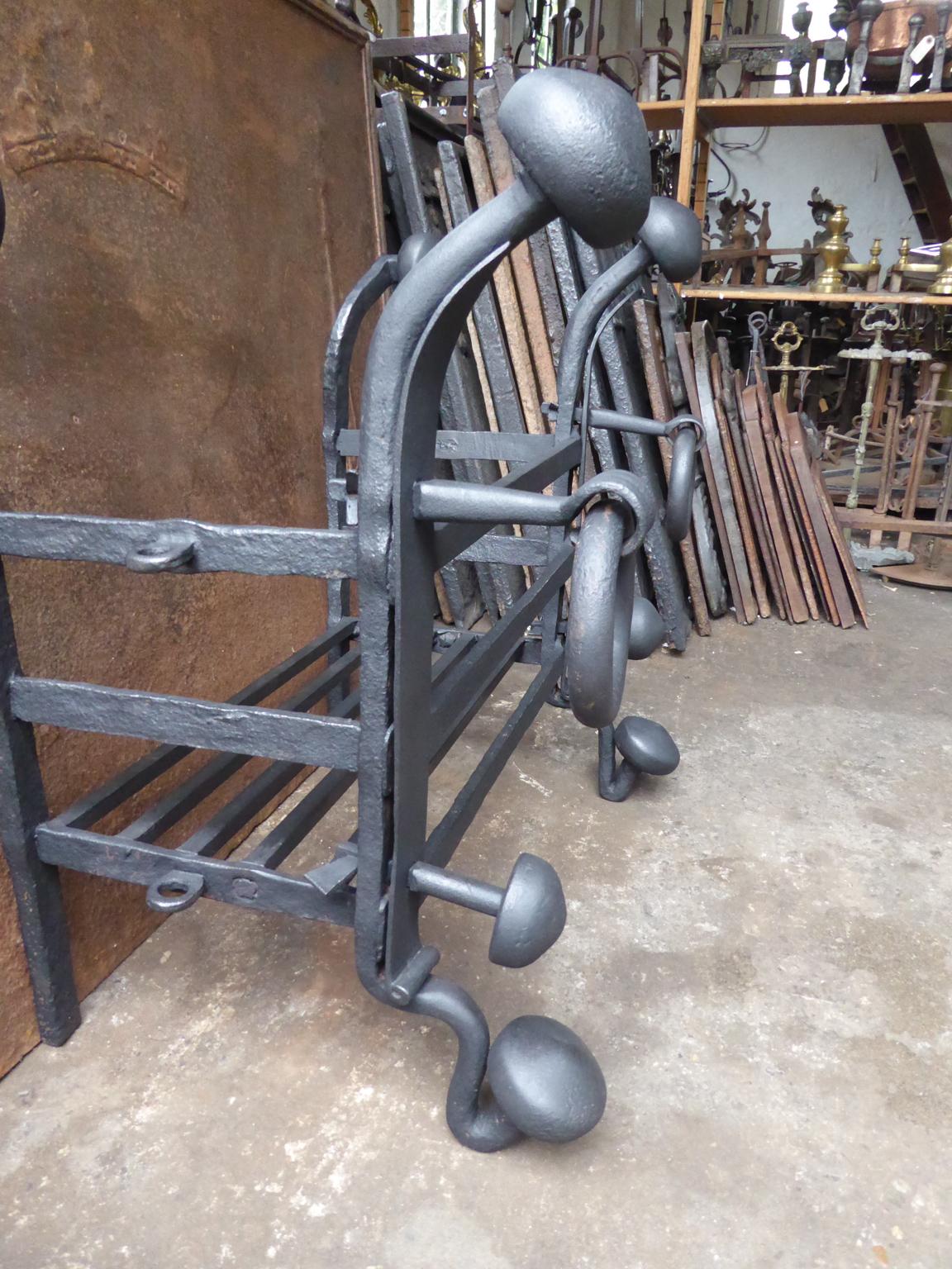 Antique Dutch Fireplace Grate, 17th-18th Century For Sale 7