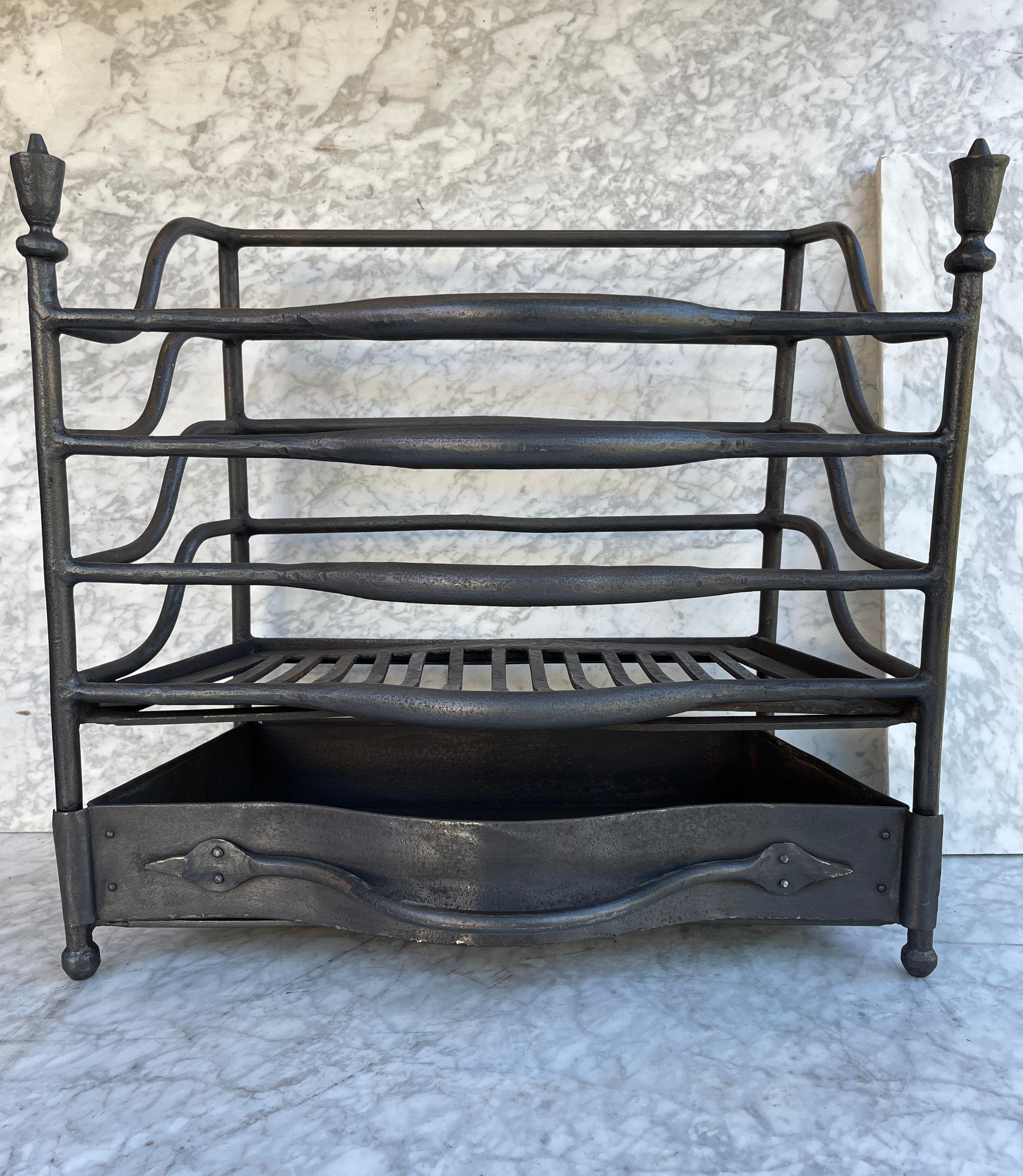 Antique Dutch Fireplace Grate or Basket For Sale 5