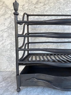Antique Dutch Fireplace Grate or Basket