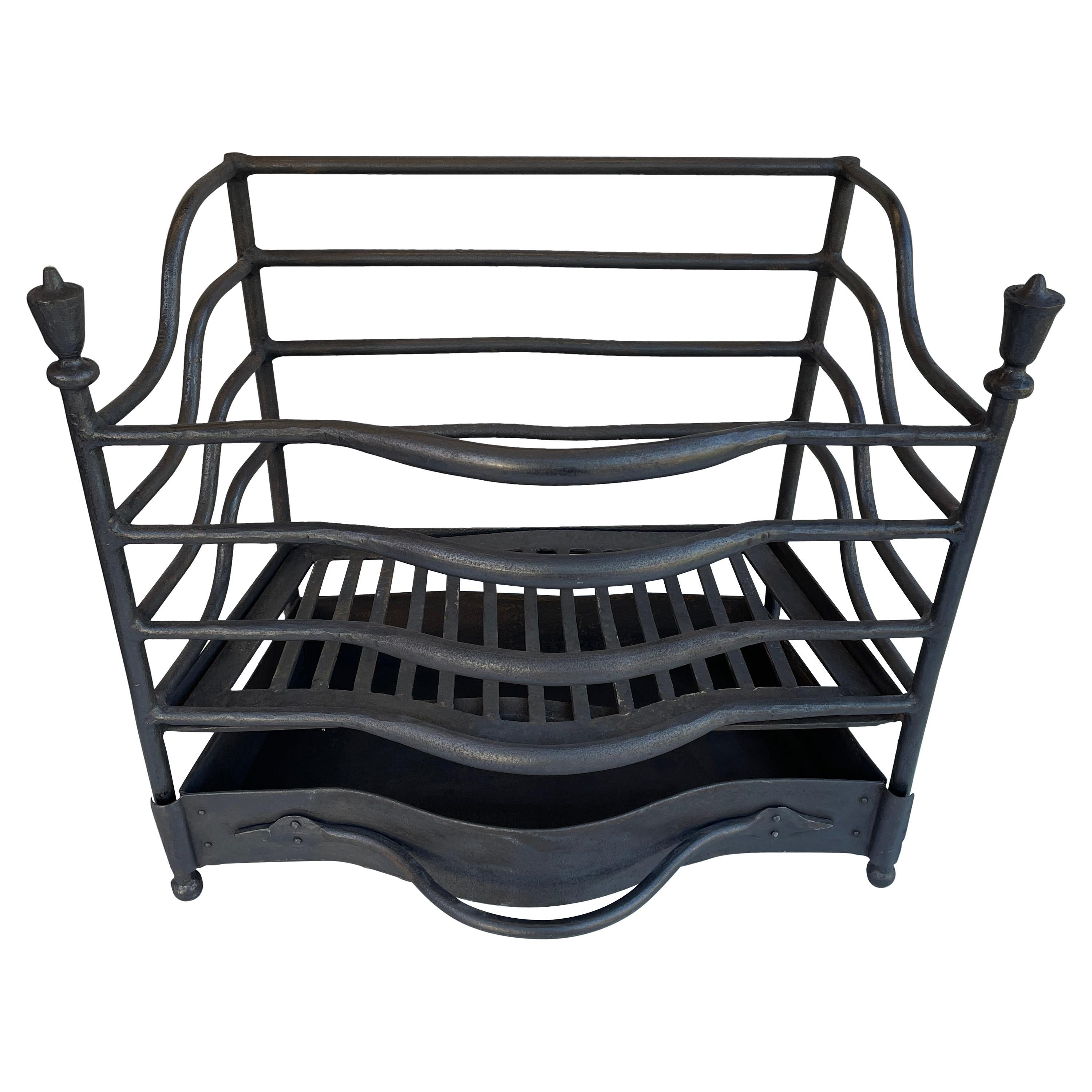 Antique Dutch Fireplace Grate or Basket For Sale