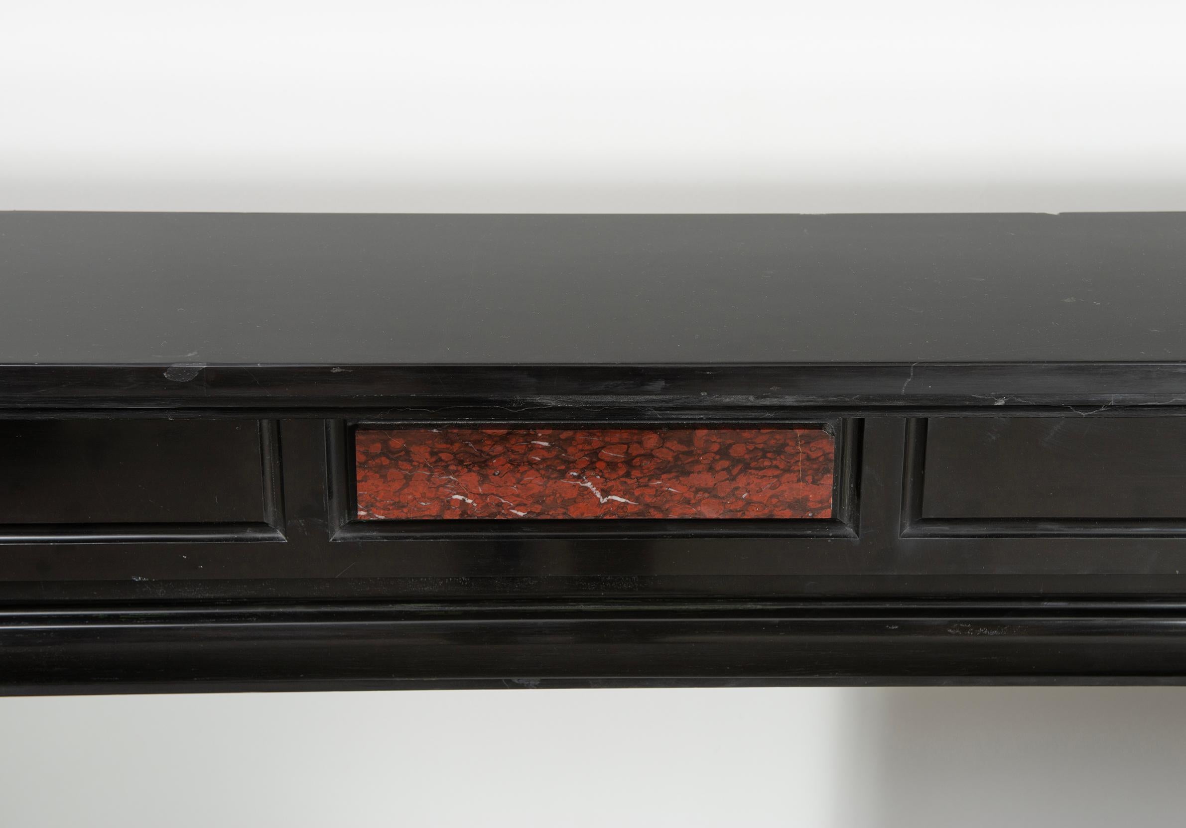 Antique Dutch Fireplace in Belgian Black Marble 3