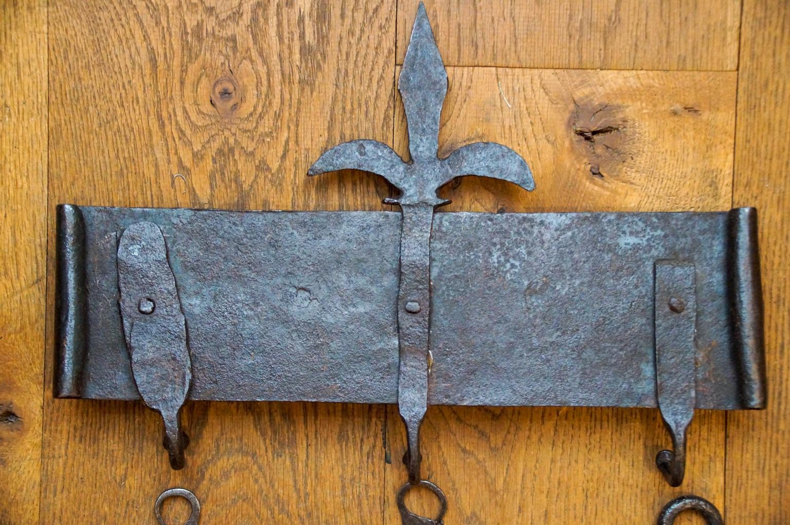 Antique Dutch Fireplace Tool Set, Fire Tools, 17th Century 9