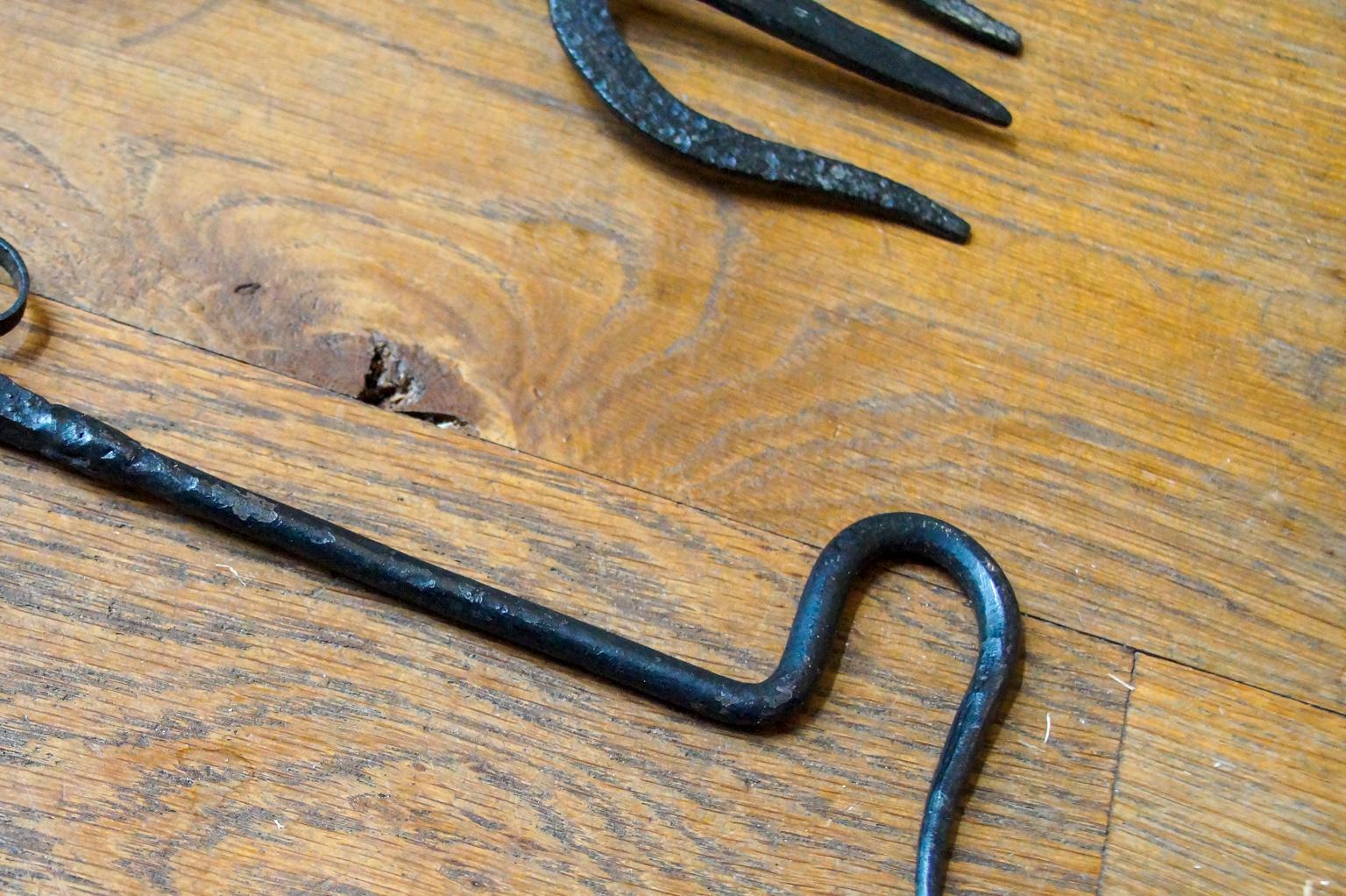 Antique Dutch Fireplace Tool Set, Fire Tools, 18th-19th Century 4