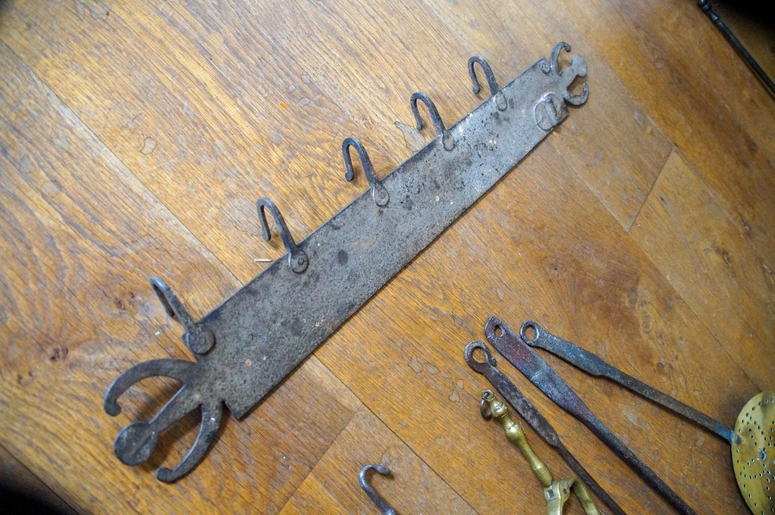 Antique Dutch Fireplace Tool Set, Fire Tools, 18th-19th Century For Sale 5