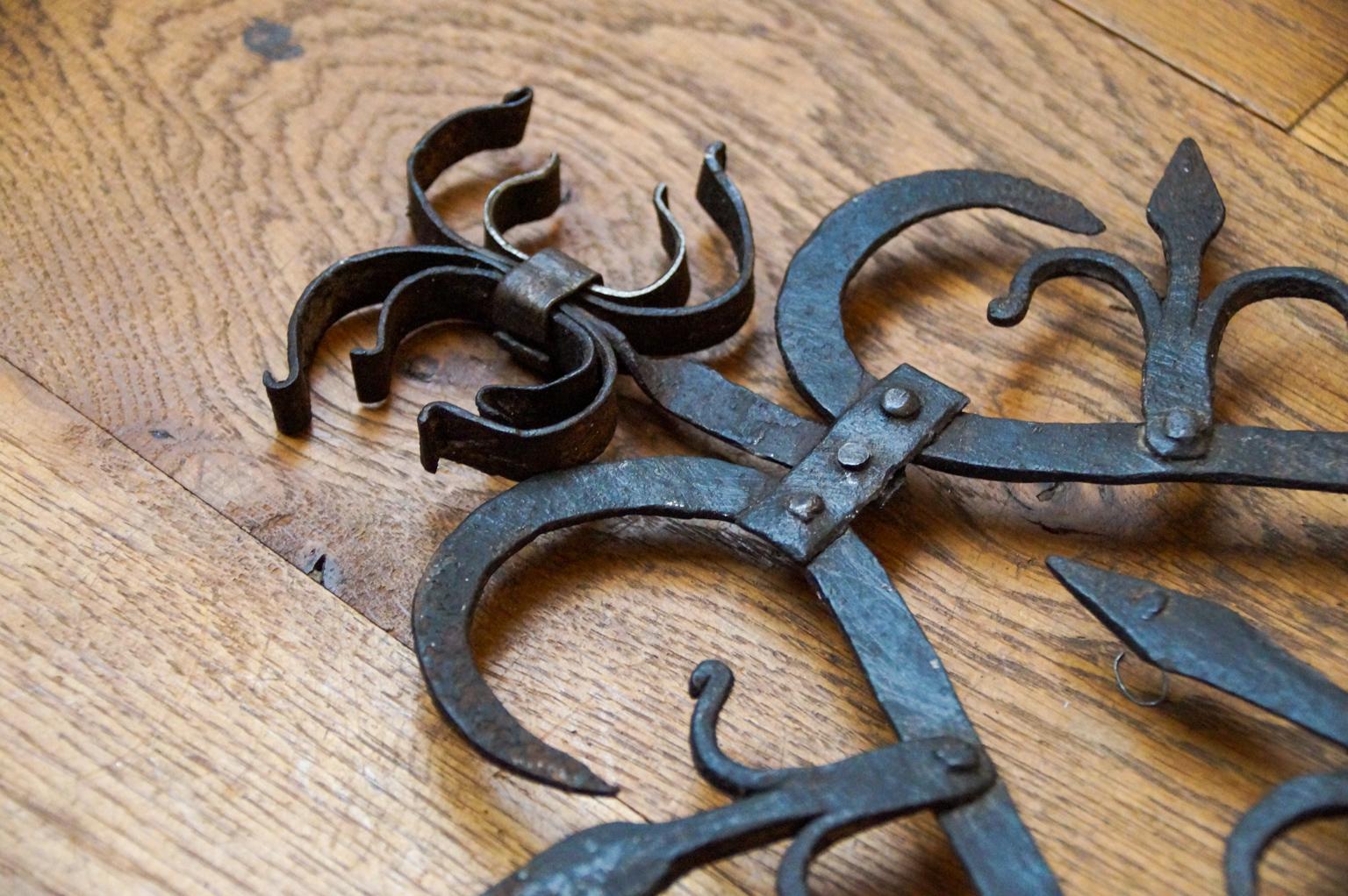Antique Dutch Fireplace Tool Set, Fire Tools, 18th-19th Century 13