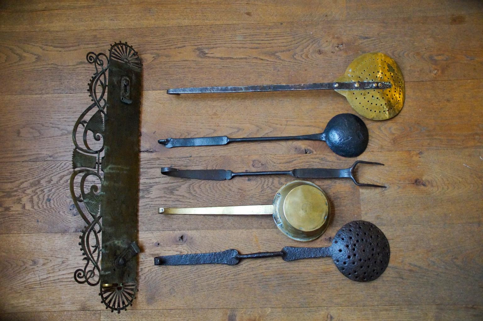 Antique Dutch Fireplace Tool Set, Fire Tools, 18th-19th Century For Sale 13