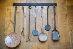 Antique Dutch Fireplace Tool Set, Fire Tools, 18th-19th Century