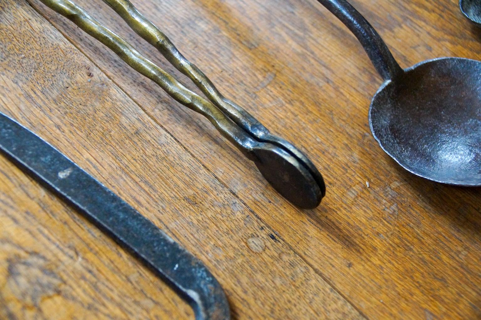 Antique Dutch Fireplace Tool Set, Fire Tools, 18th-19th Century For Sale 3