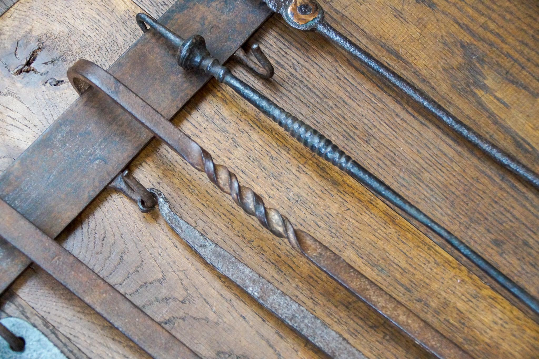 Antique Dutch Fireplace Tools or Fire Tools, 18th/19th Century For Sale 6