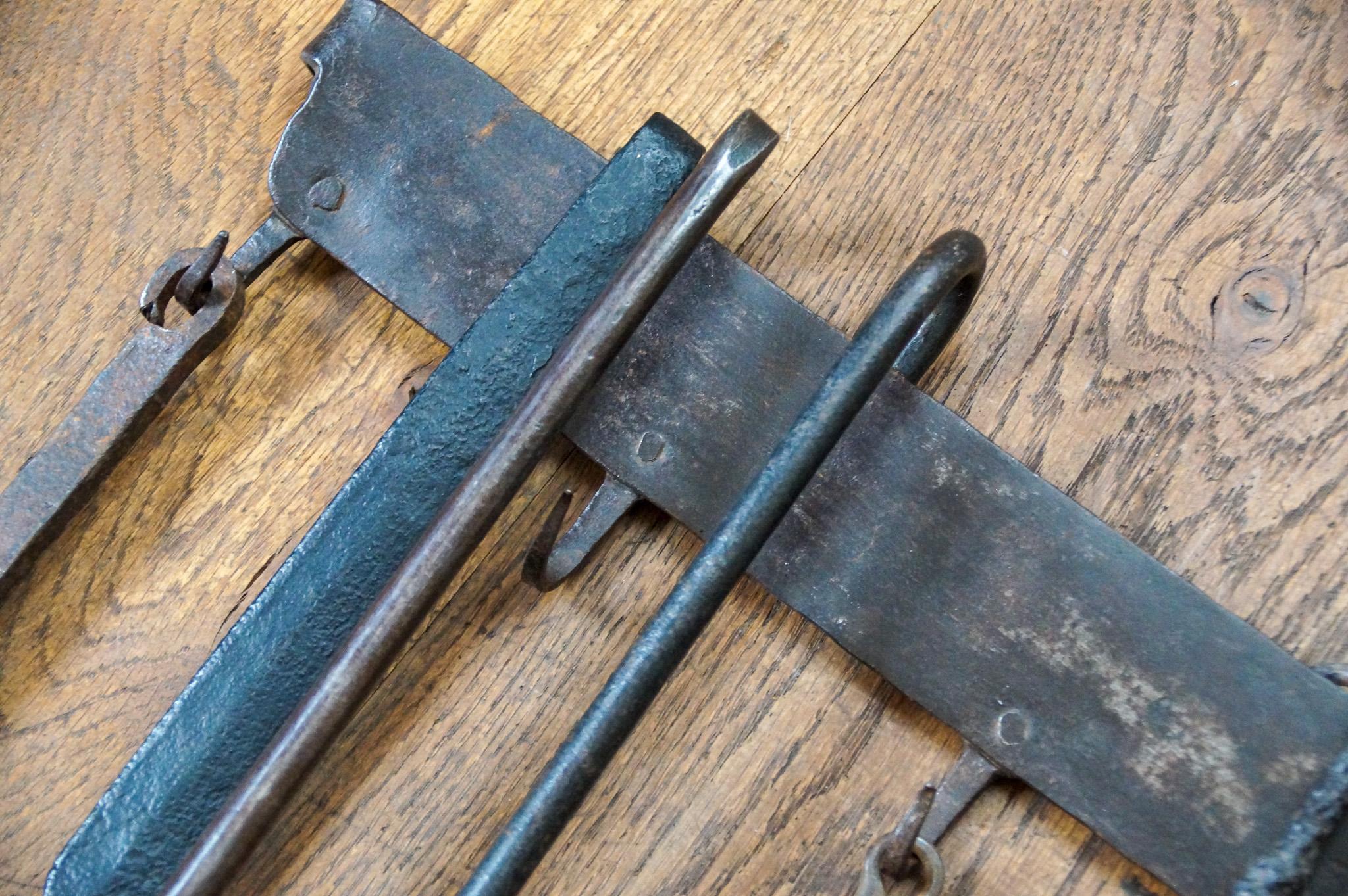 Antique Dutch Fireplace Tools or Fire Tools, 18th/19th Century For Sale 11