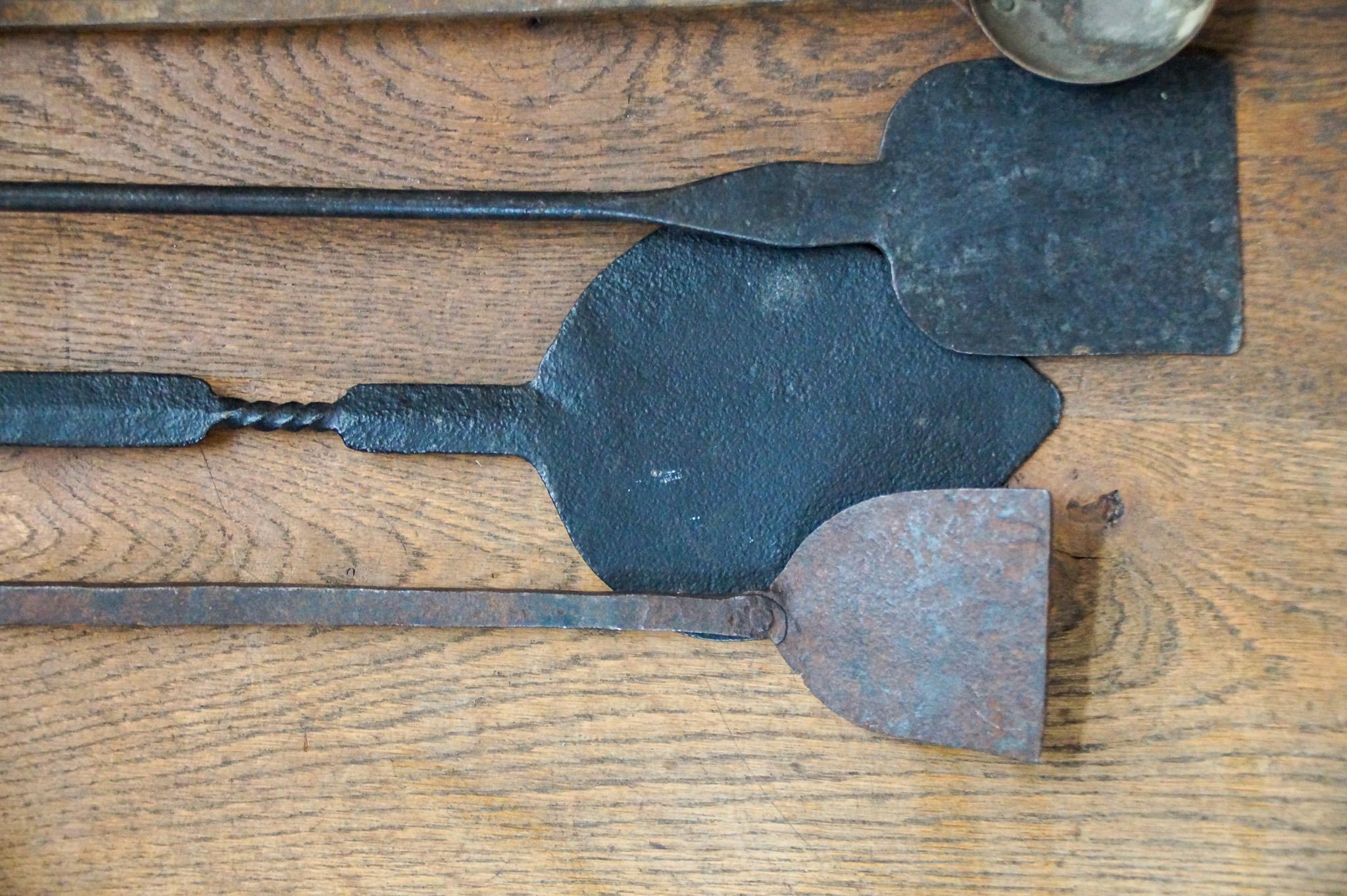 Antique Dutch Fireplace Tools or Fire Tools, 18th/19th Century For Sale 13
