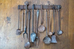 Antique Dutch Fireplace Tools or Fire Tools, 18th/19th Century