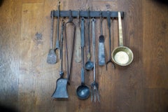 Antique Dutch Fireplace Tools or Fire Tools, 18th/19th Century