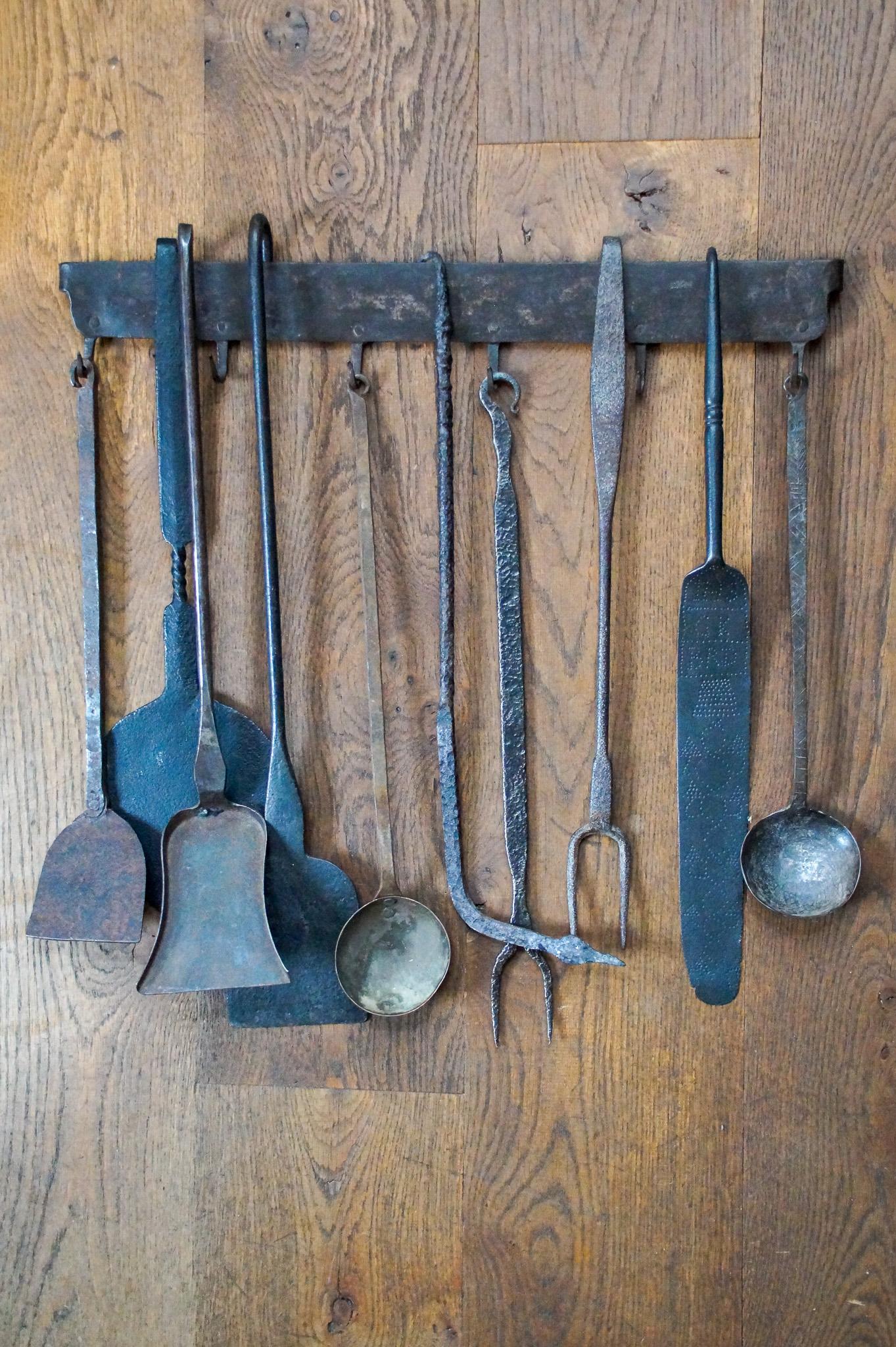 Louis XV Antique Dutch Fireplace Tools or Fire Tools, 18th/19th Century For Sale