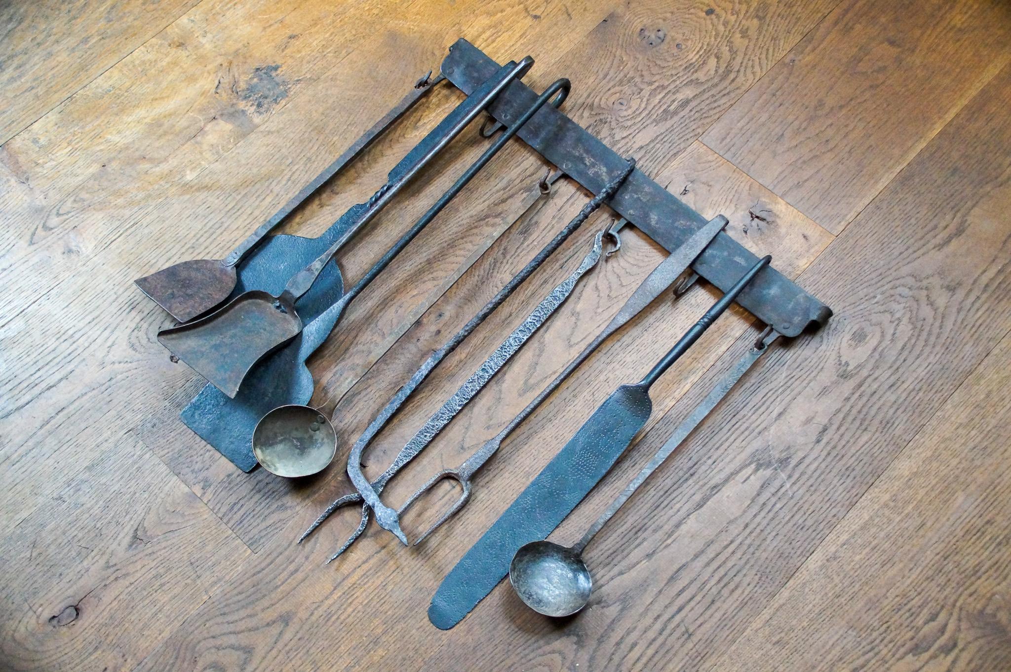 Antique Dutch Fireplace Tools or Fire Tools, 18th/19th Century For Sale 1