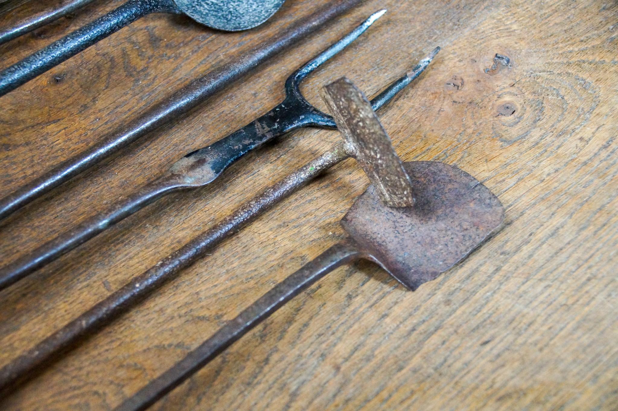 Antique Dutch Fireplace Tools or Fire Tools, 18th/19th Century For Sale 2