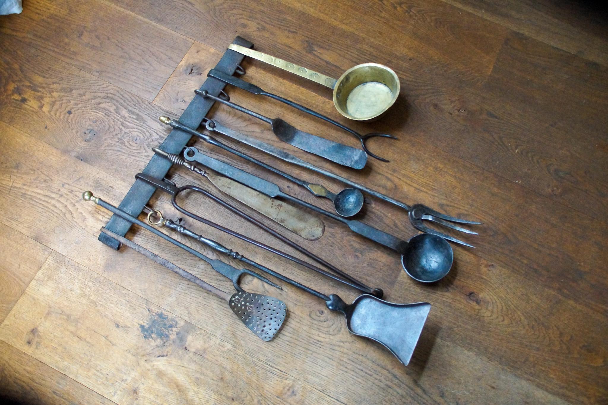 Antique Dutch Fireplace Tools or Fire Tools, 18th/19th Century For Sale 3