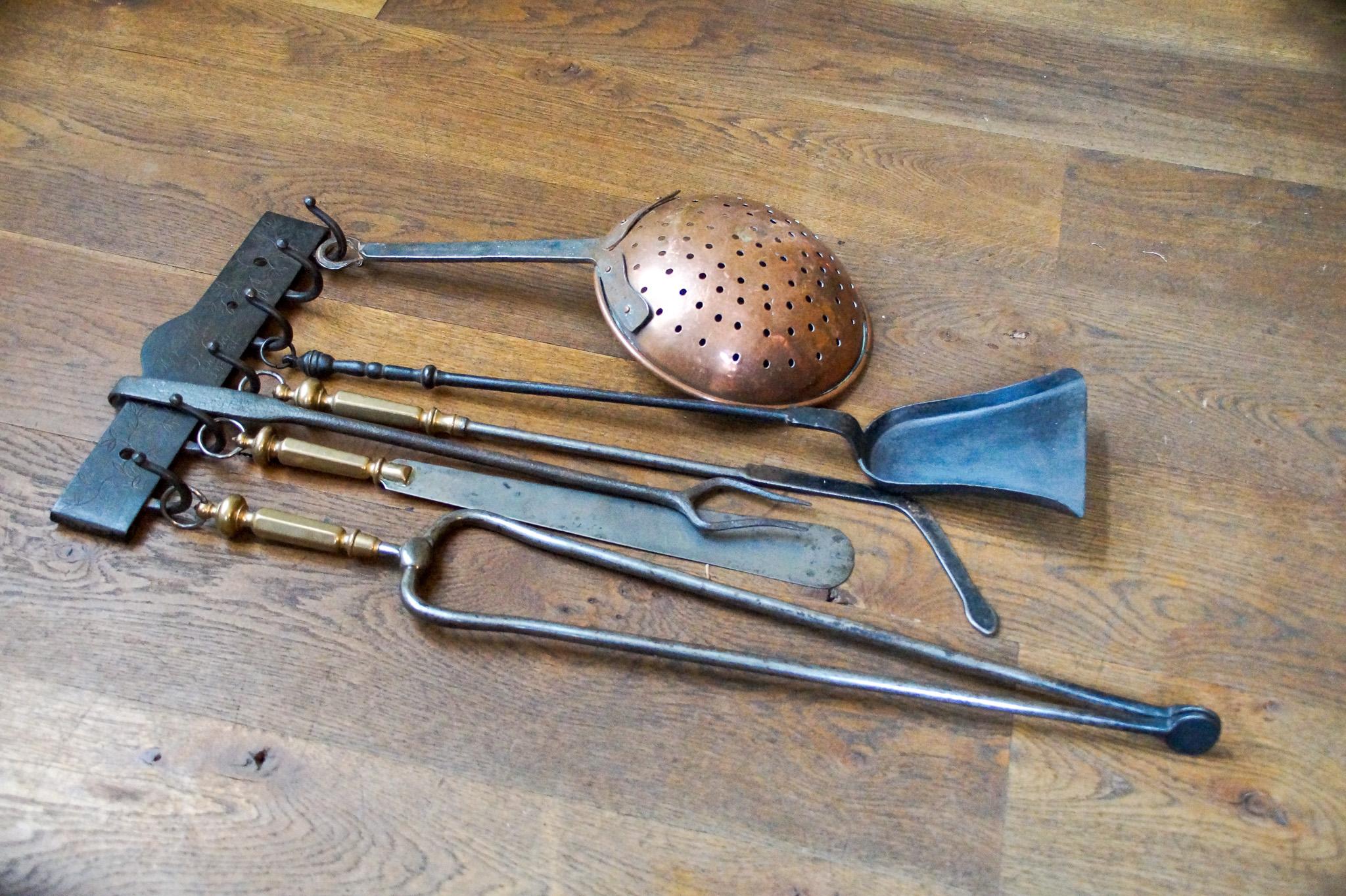 Antique Dutch Fireplace Tools or Fire Tools, 19th Century For Sale 8