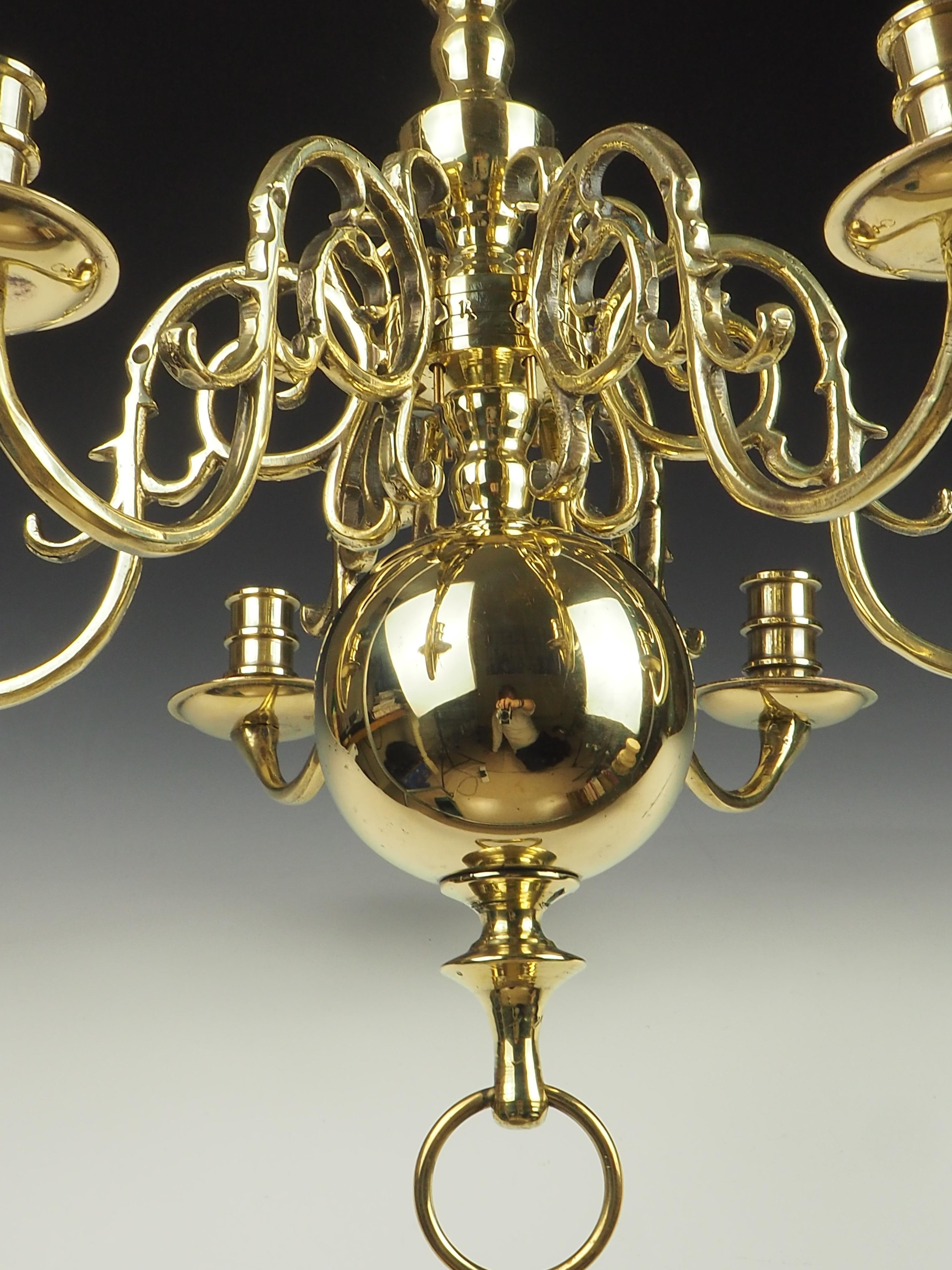 Antique Dutch Flemish Renaissance Chandelier 10