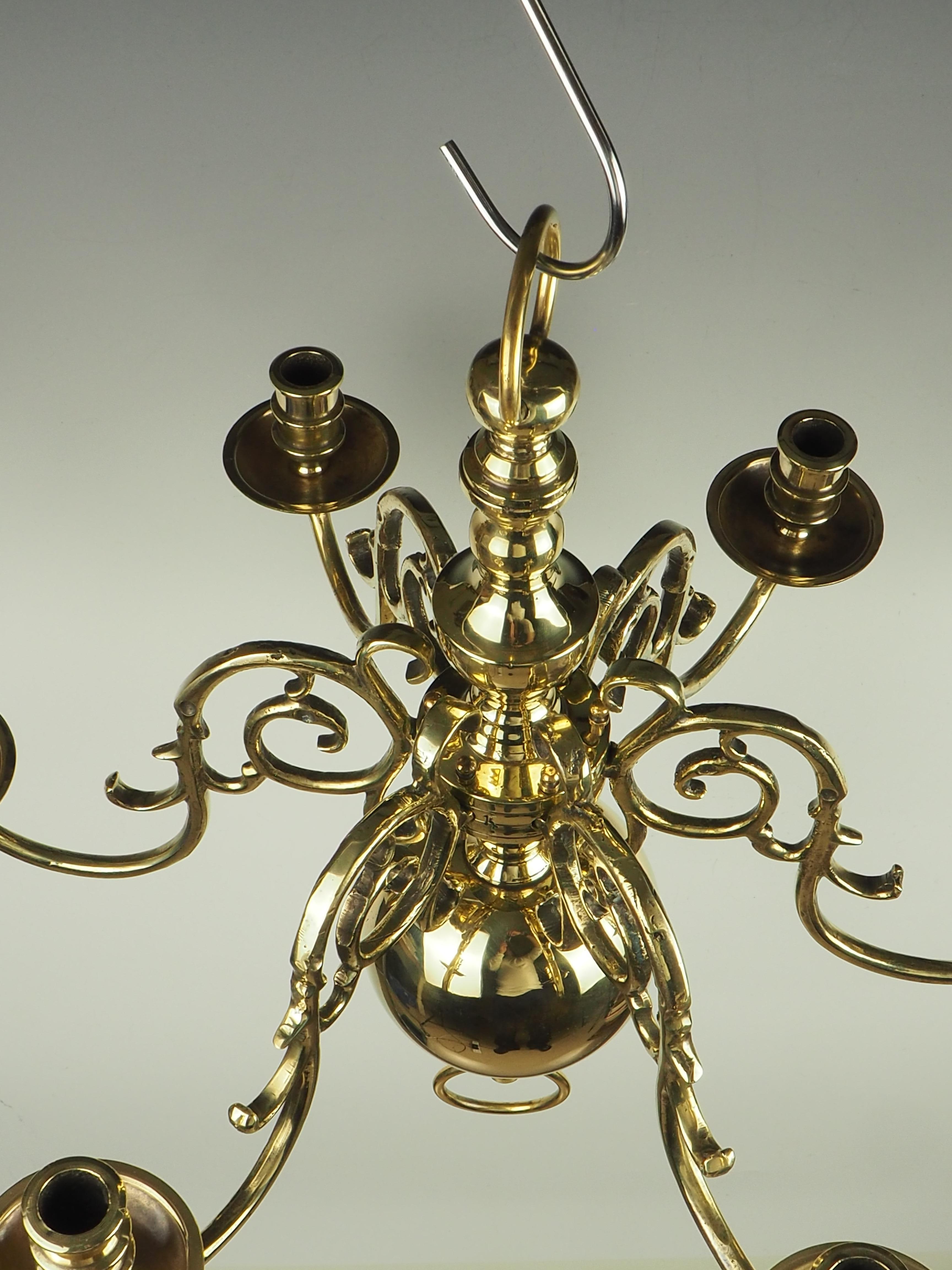 Antique Dutch Flemish Renaissance Chandelier 11