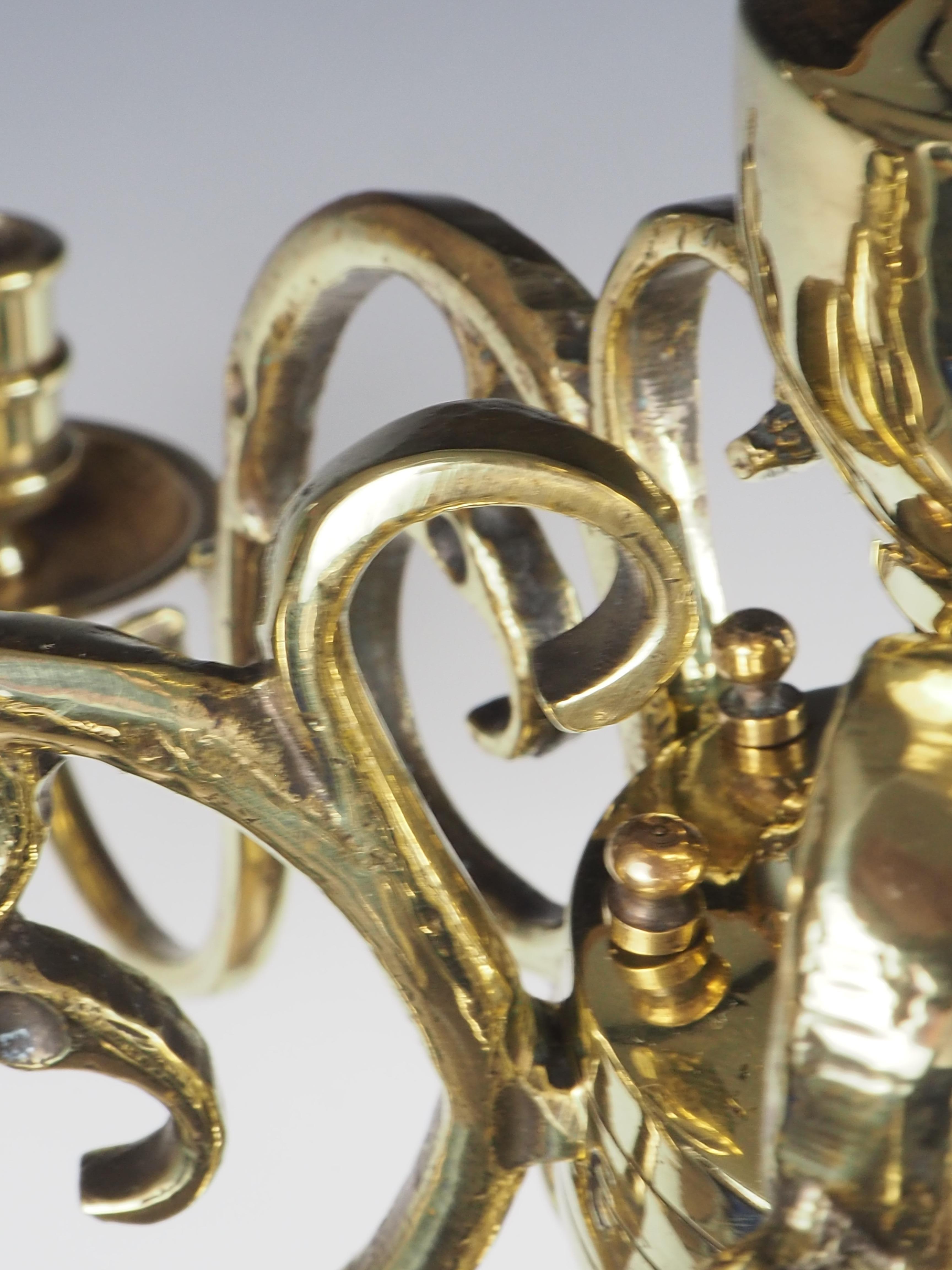 Antique Dutch Flemish Renaissance Chandelier 13
