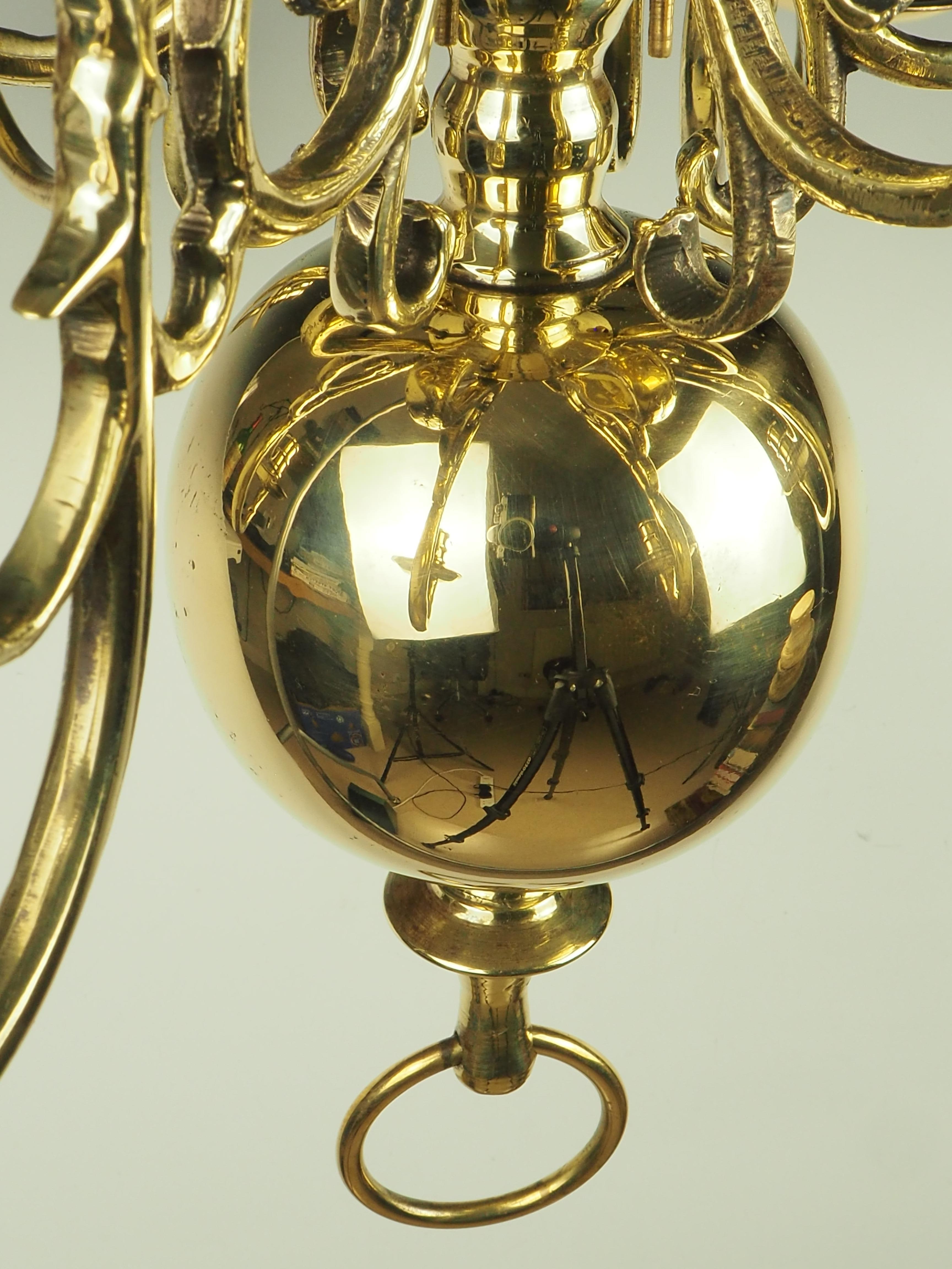 Antique Dutch Flemish Renaissance Chandelier 14