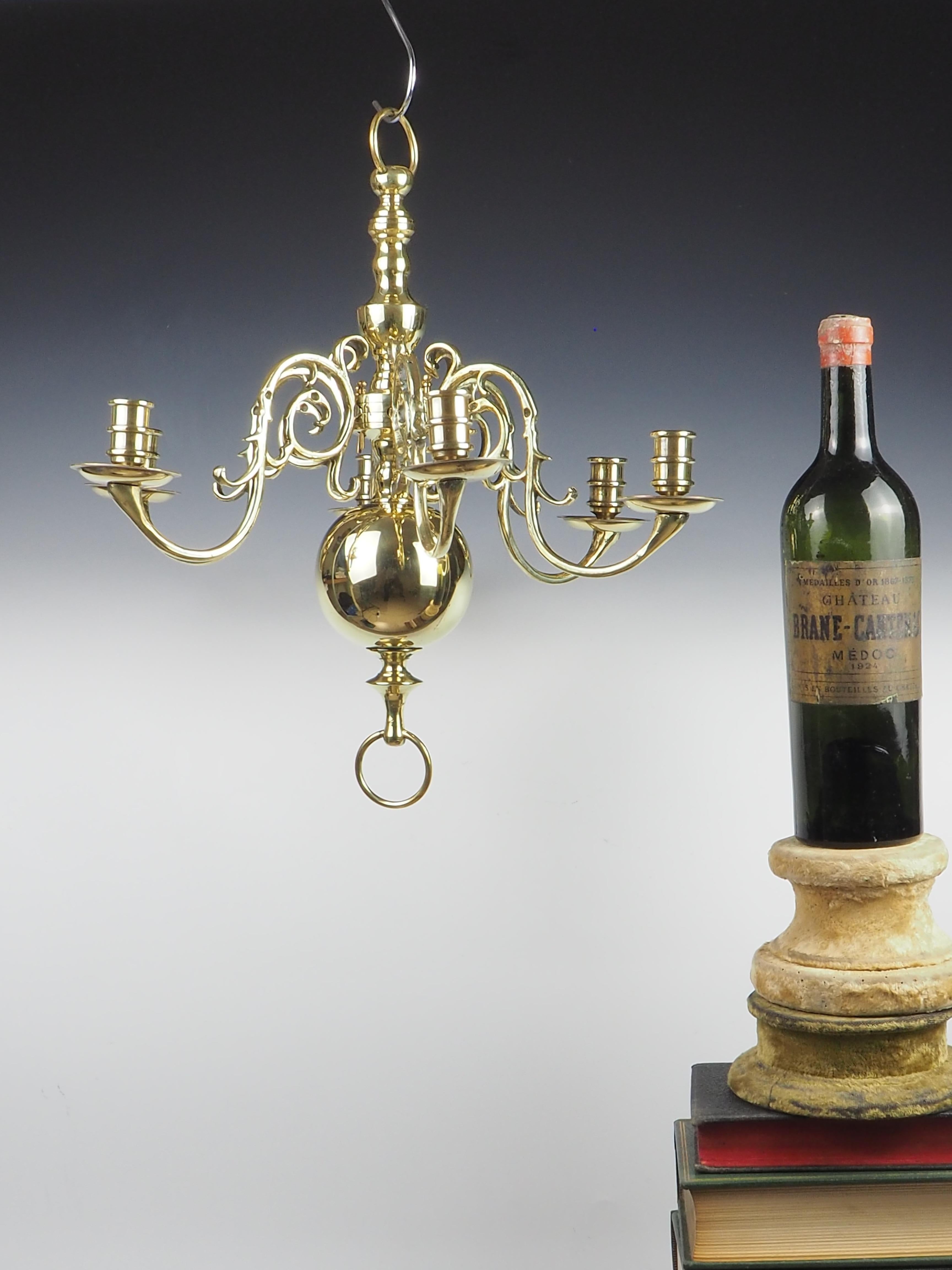 Danish Antique Dutch Flemish Renaissance Chandelier