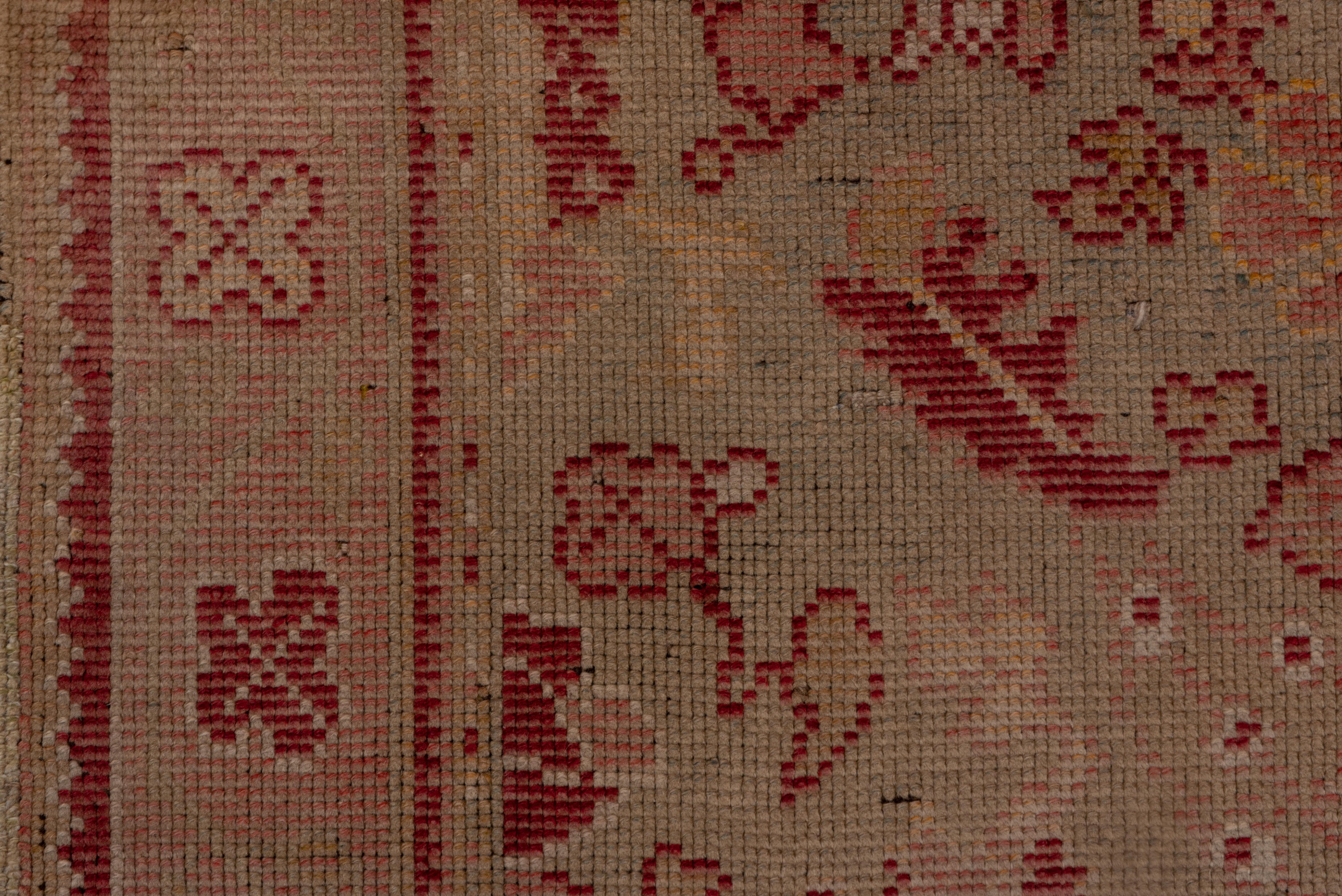 Antique Dutch Gallery Carpet, Seafoam Field, circa 1910s In Good Condition In New York, NY