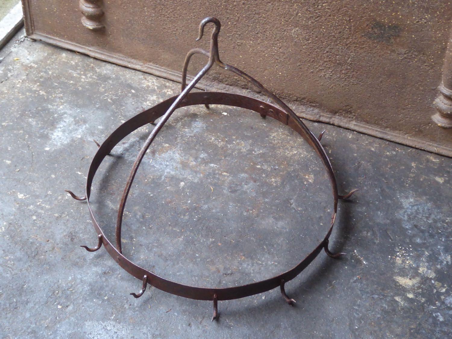 Forged Antique Dutch Game Rack, 17th Century, Louis XIV Period For Sale