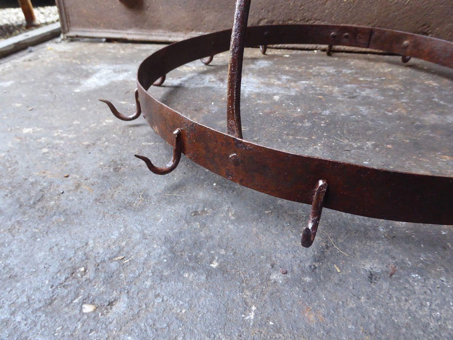 Wrought Iron Antique Dutch Game Rack, 17th Century, Louis XIV Period For Sale
