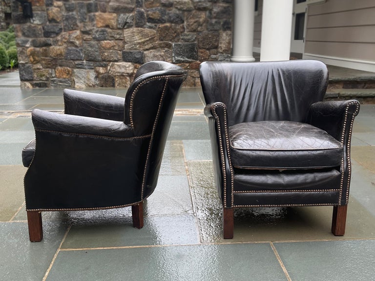 Leather Club Chairs For Sale Exceptional Antique French Leather