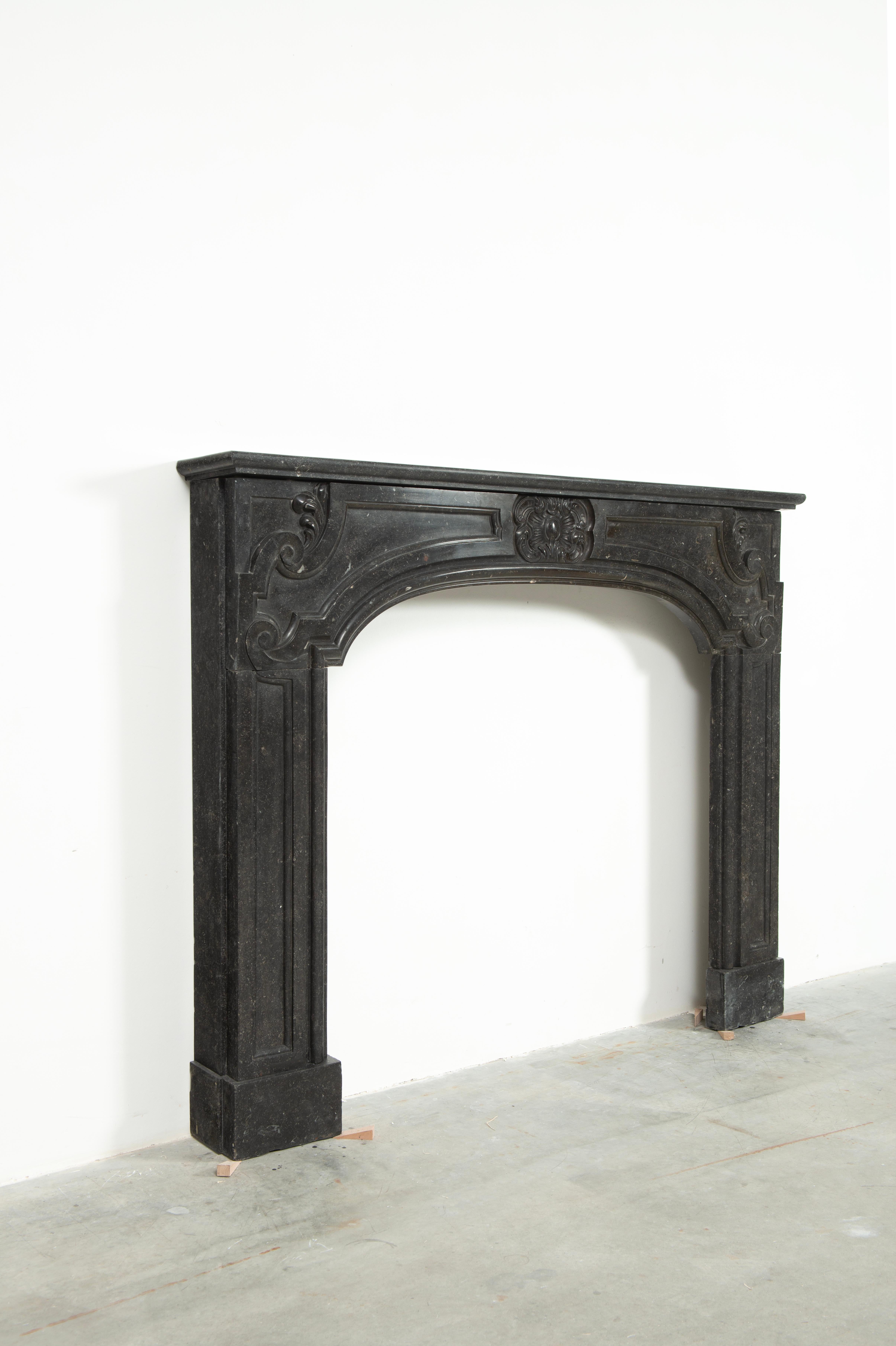18th Century Antique Dutch Louis XIV Fireplace Mantel For Sale
