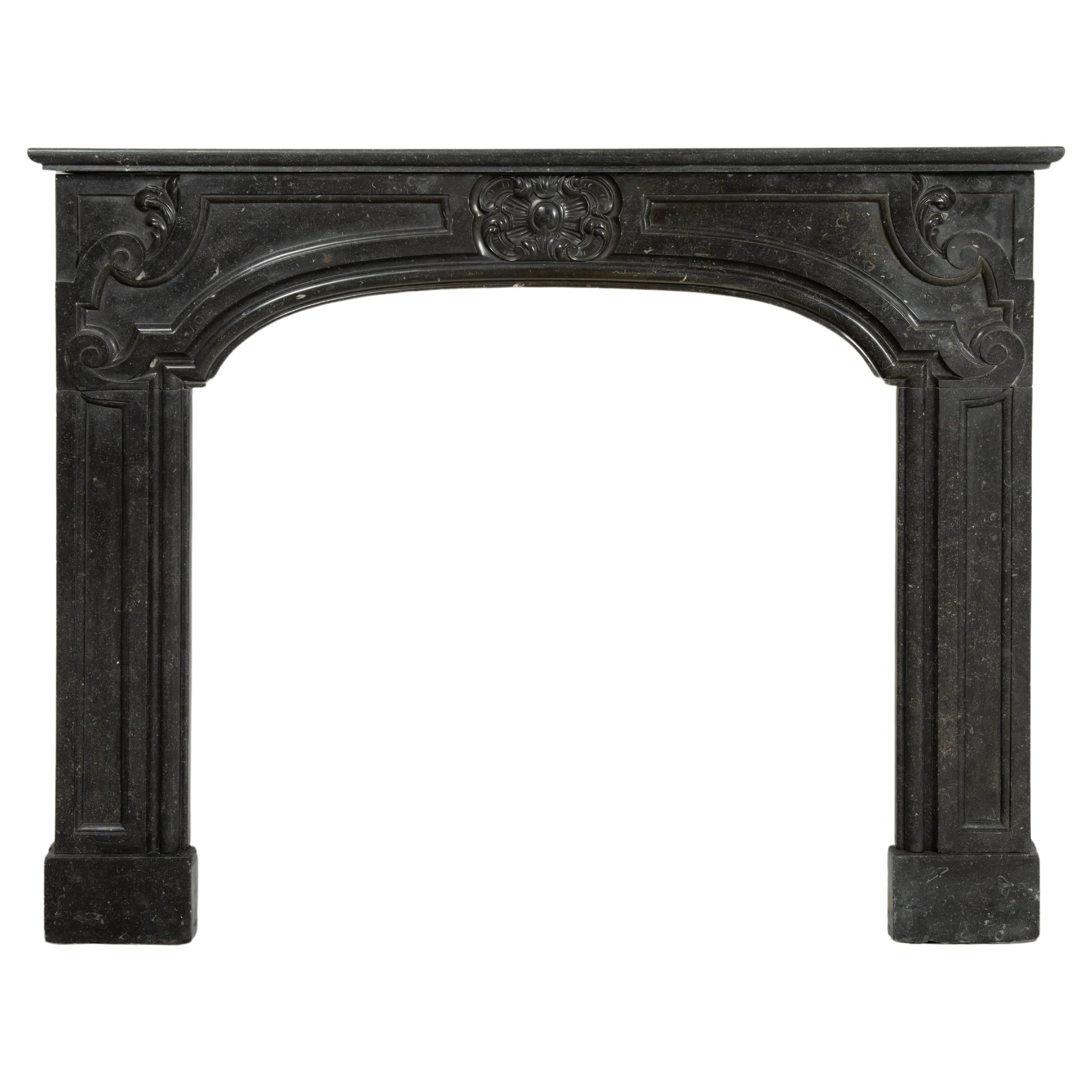 Antique Dutch Louis XIV Fireplace Mantel