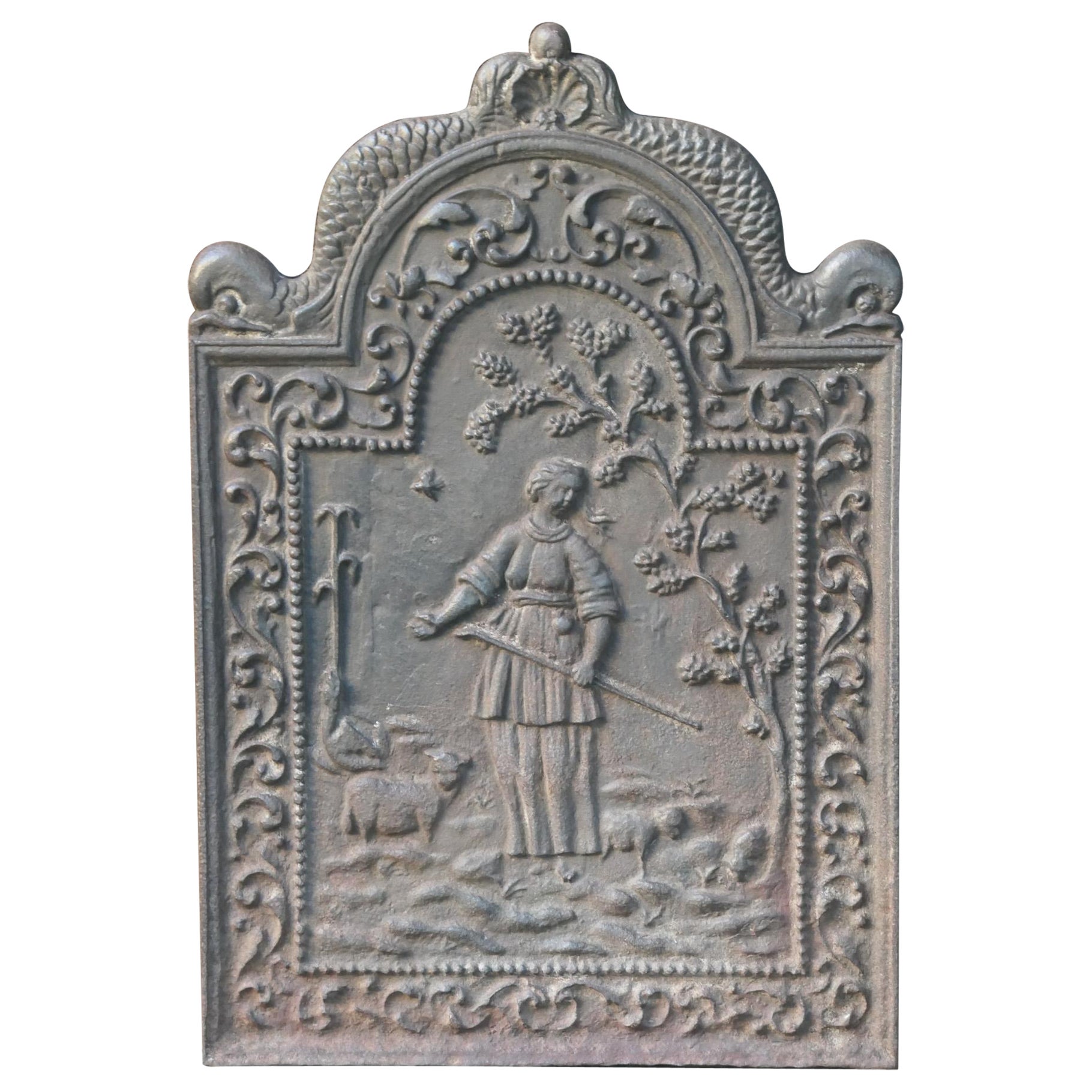 Antico parafuoco olandese Luigi XIV "Pastora" / Backsplash