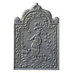 Antique Dutch Louis XIV Style 'Shepherdess' Fireback / Backsplash