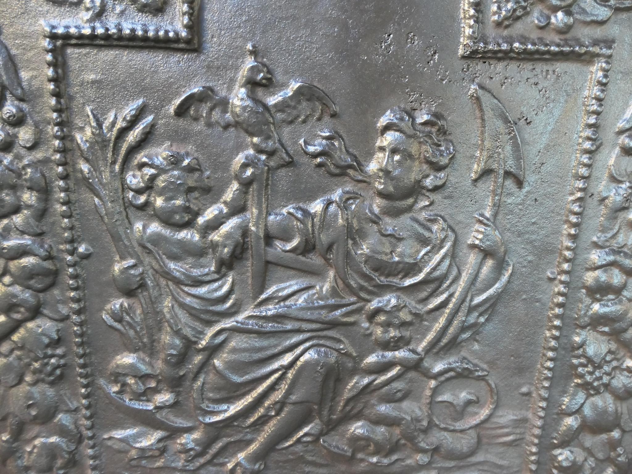 Antique Dutch Louis XIV 'The Hope' Fireback / Backsplash, 17th - 18th Century 5
