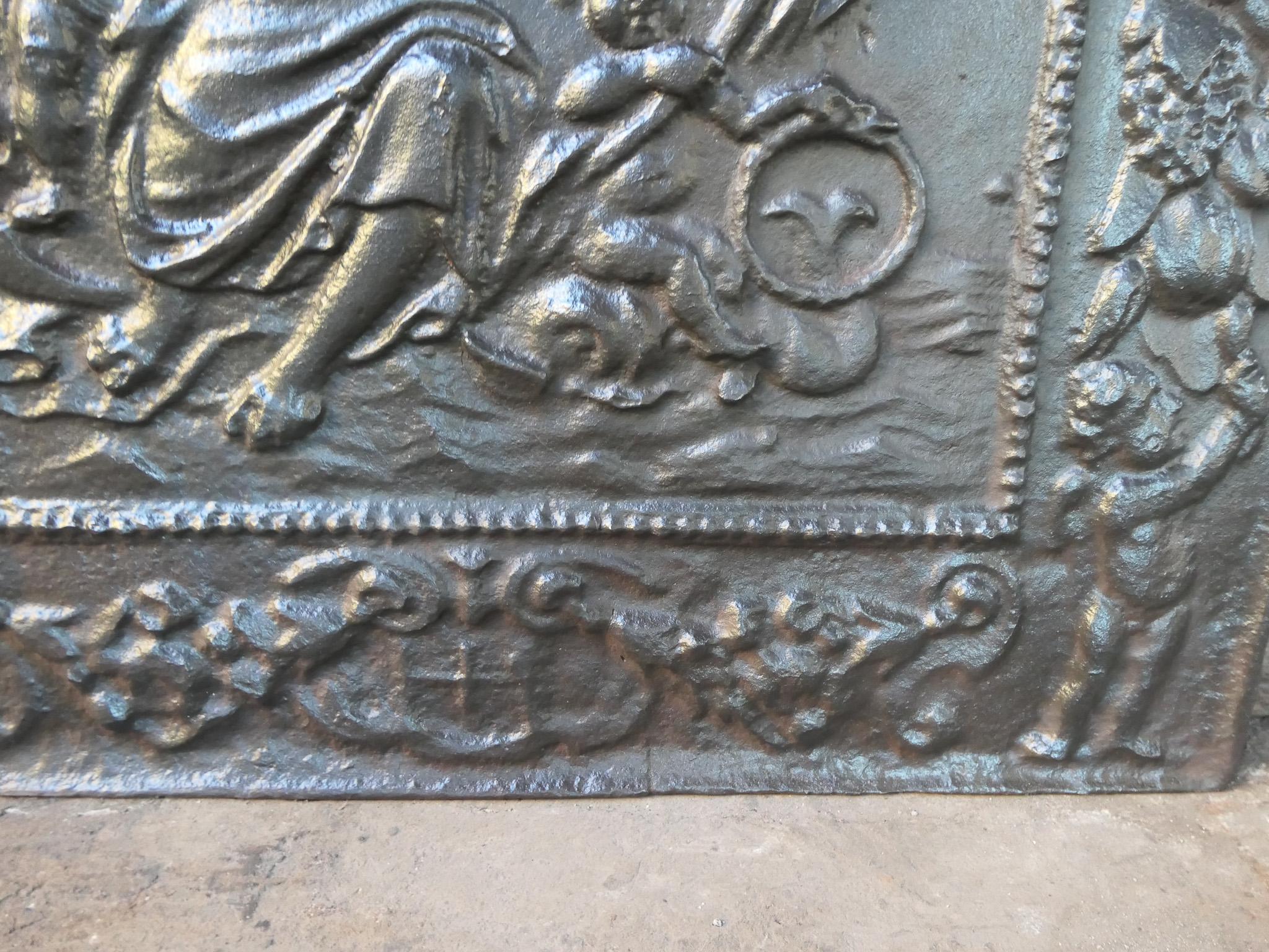 Antique Dutch Louis XIV 'The Hope' Fireback / Backsplash, 17th - 18th Century 6